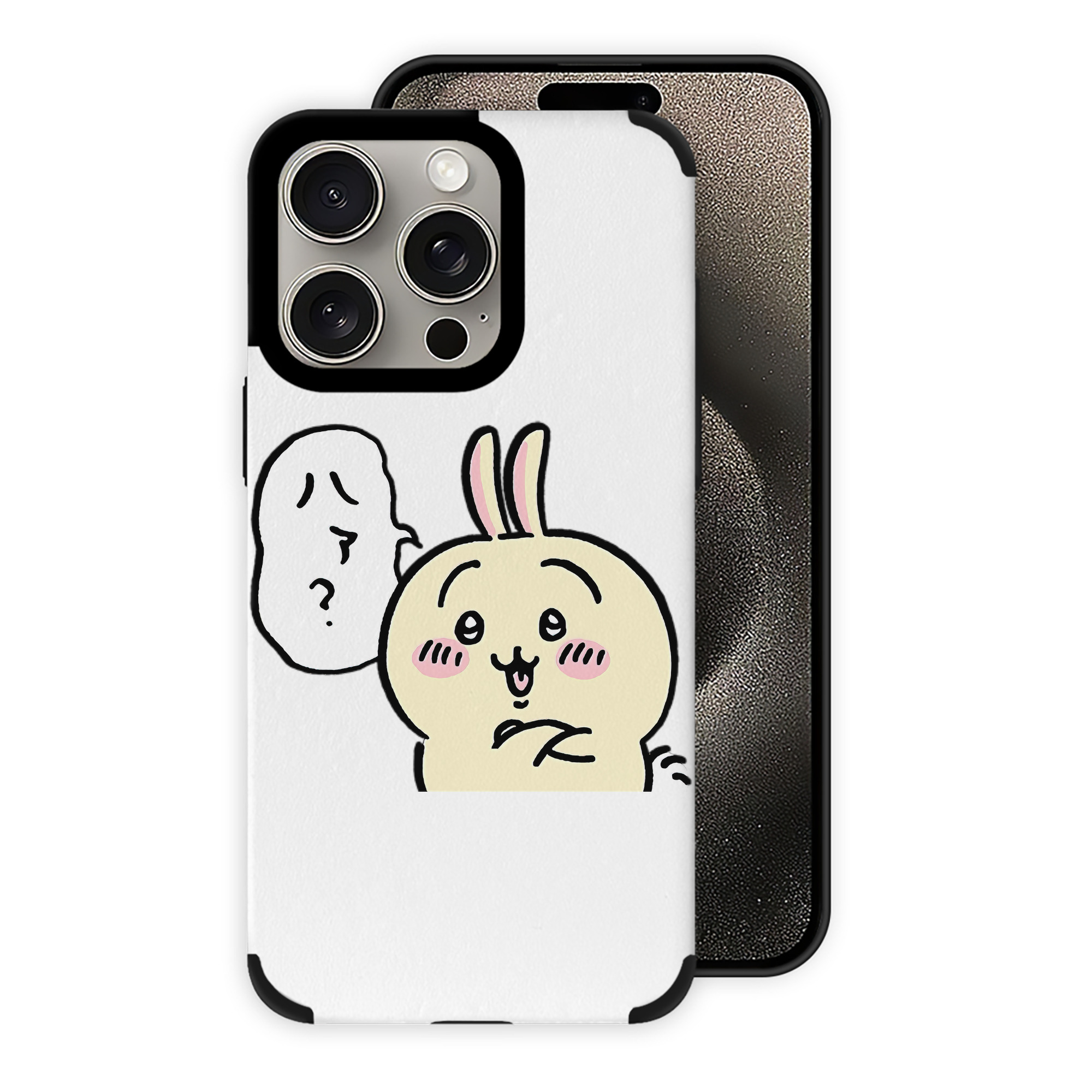 （画像用） ちいかわ うさぎ Chii-kawa usagi 【iPhone15ProMax対応】 PUレザー スマホケース 耐衝撃＆黄変防止