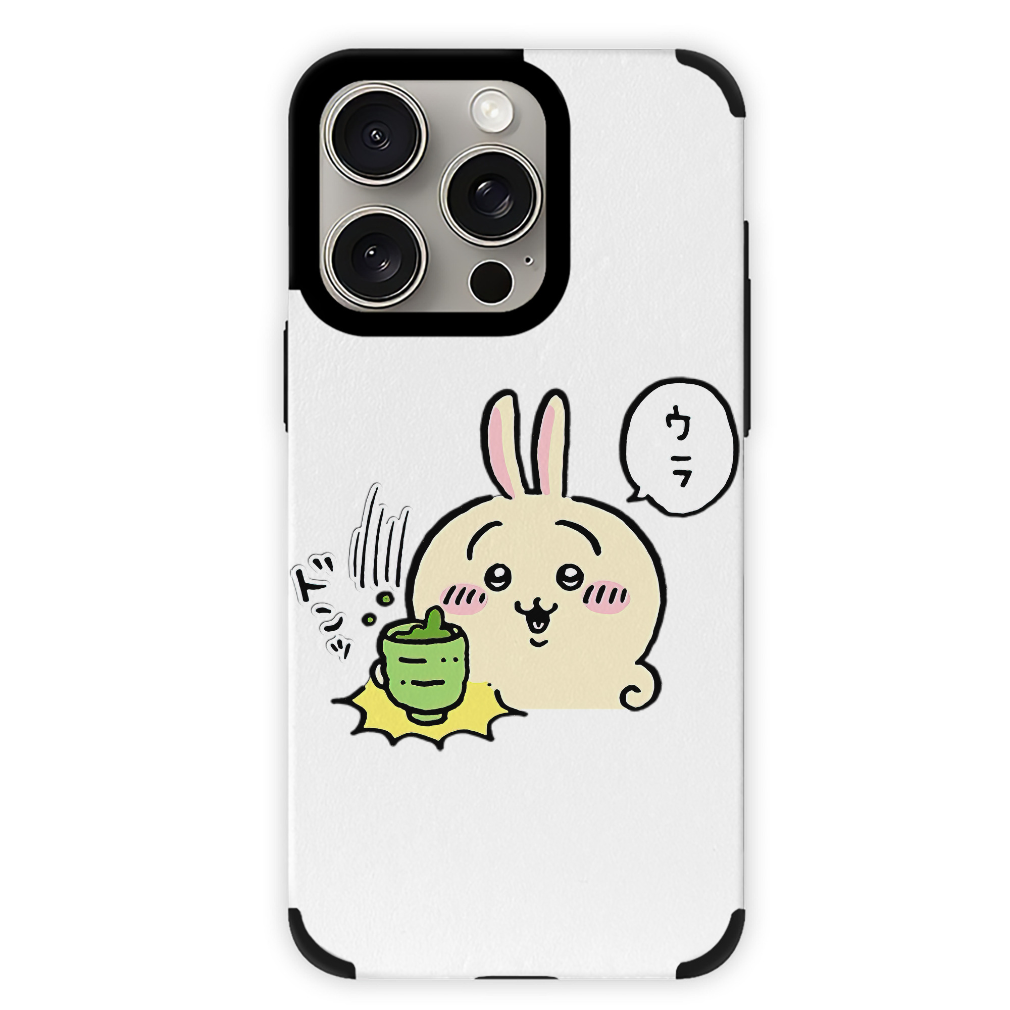 （画像用） ちいかわ うさぎ Chii-kawa usagi 【iPhone15ProMax対応】 PUレザー スマホケース 耐衝撃＆黄変防止