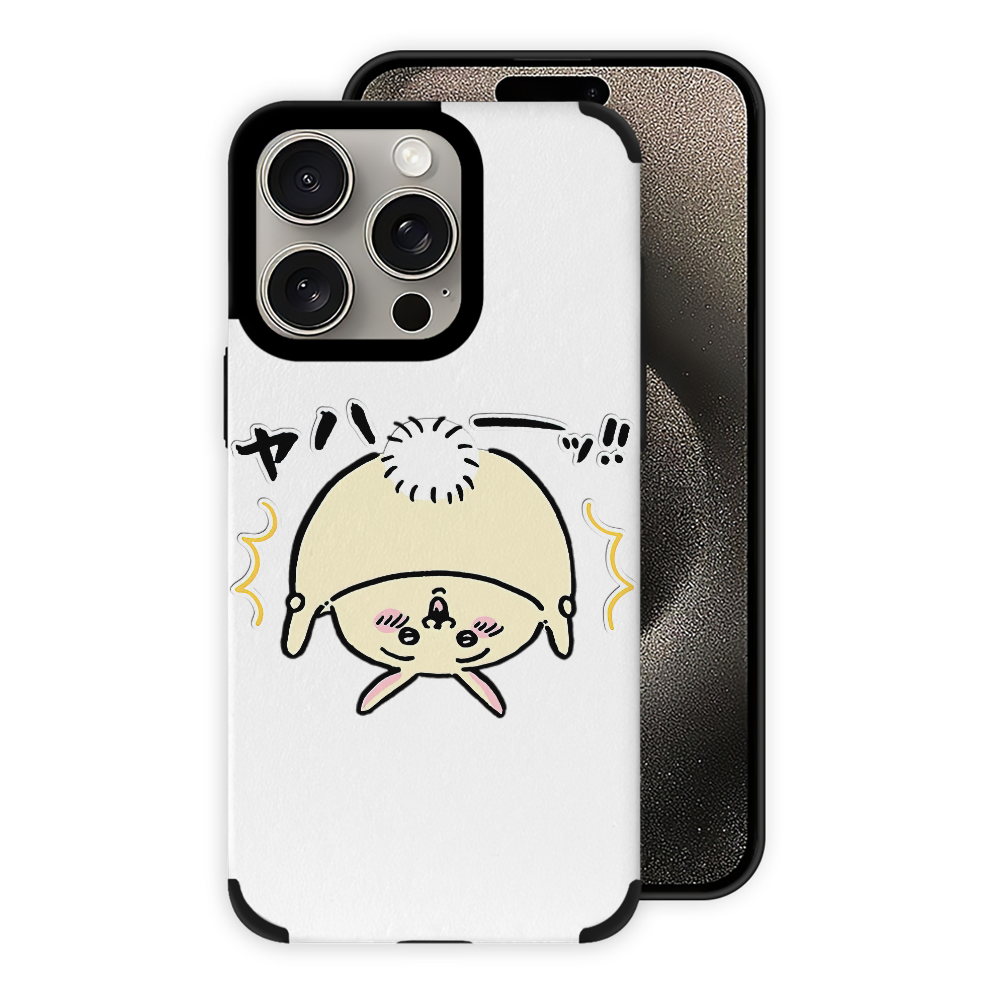 （画像用） ちいかわ うさぎ Chii-kawa usagi 【iPhone15ProMax対応】 PUレザー スマホケース 耐衝撃＆黄変防止