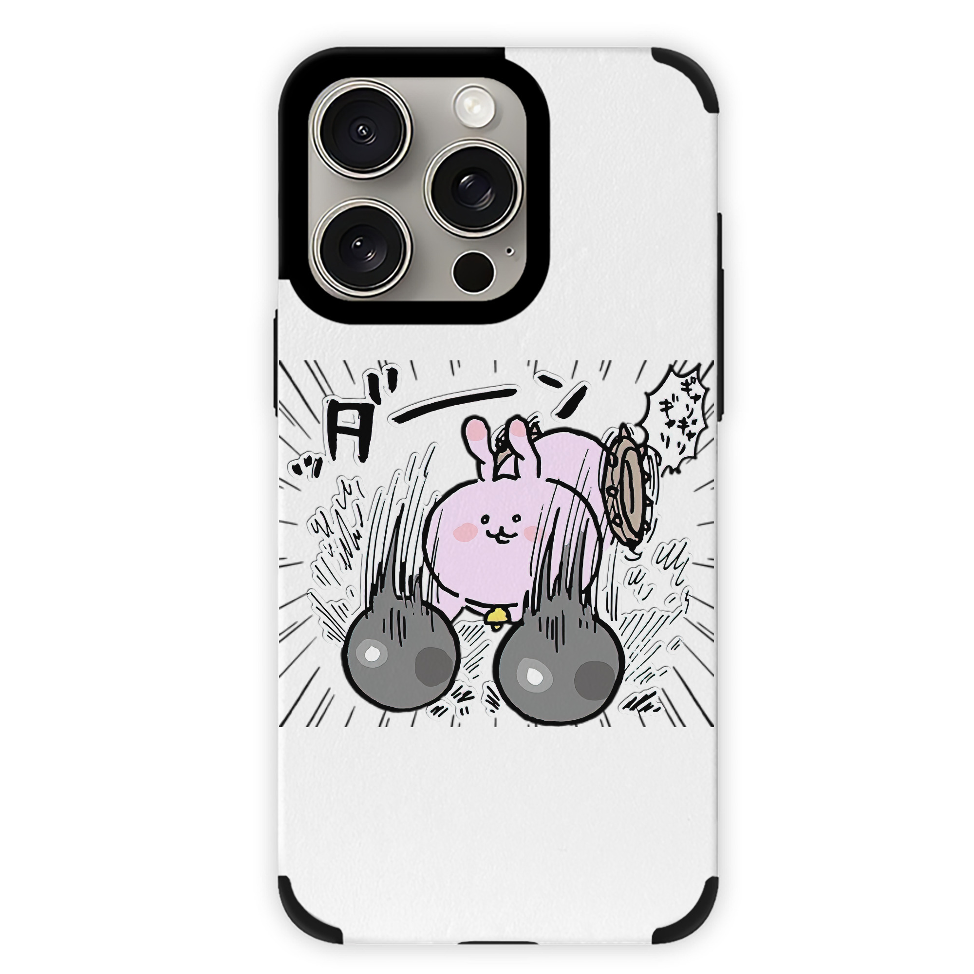 （画像用） ちいかわ うさぎ Chii-kawa usagi 【iPhone15ProMax対応】 PUレザー スマホケース 耐衝撃＆黄変防止
