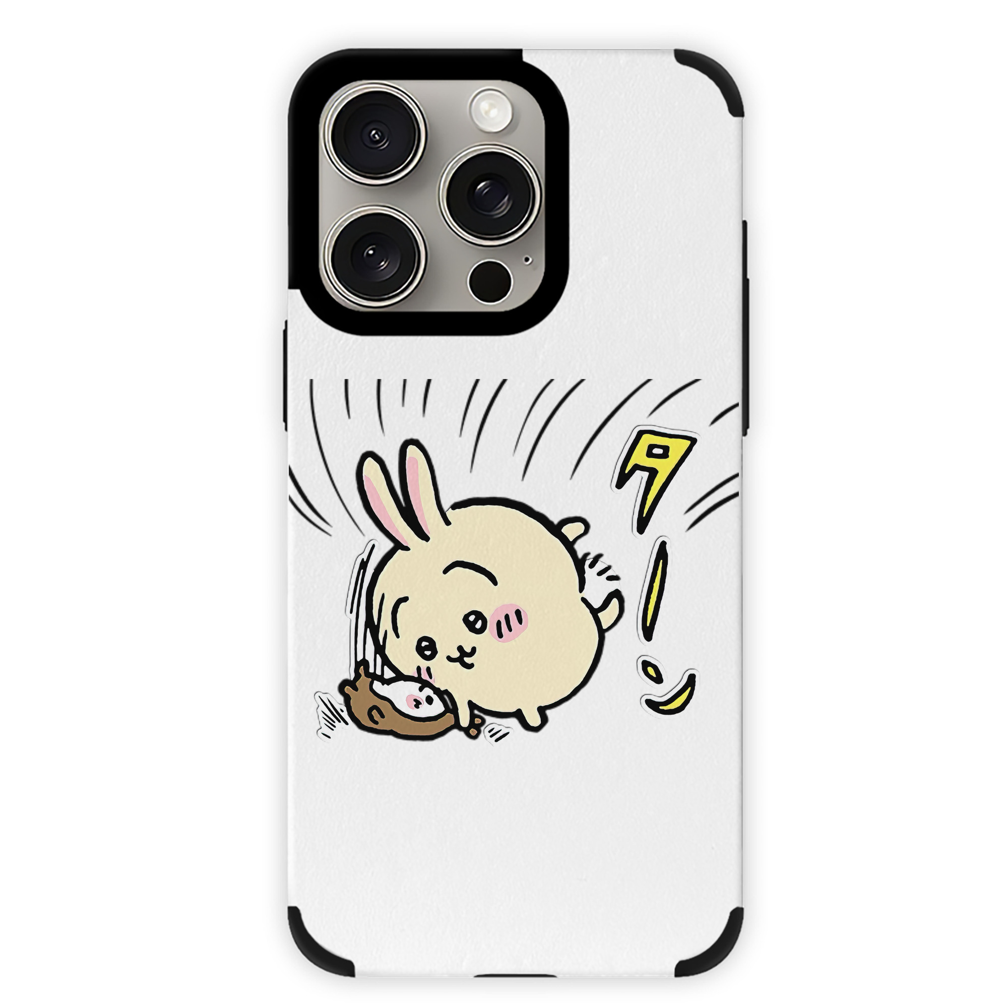（画像用） ちいかわ うさぎ Chii-kawa usagi 【iPhone15ProMax対応】 PUレザー スマホケース 耐衝撃＆黄変防止