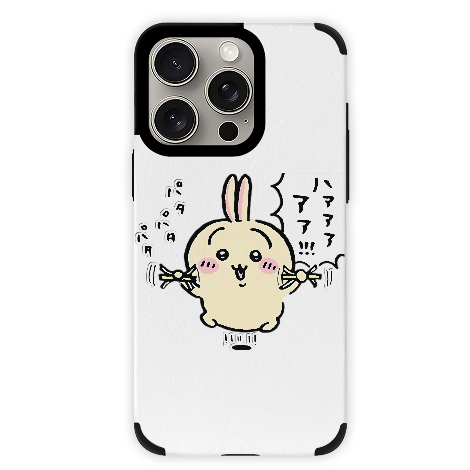 （画像用） ちいかわ うさぎ Chii-kawa usagi 【iPhone15ProMax対応】 PUレザー スマホケース 耐衝撃＆黄変防止