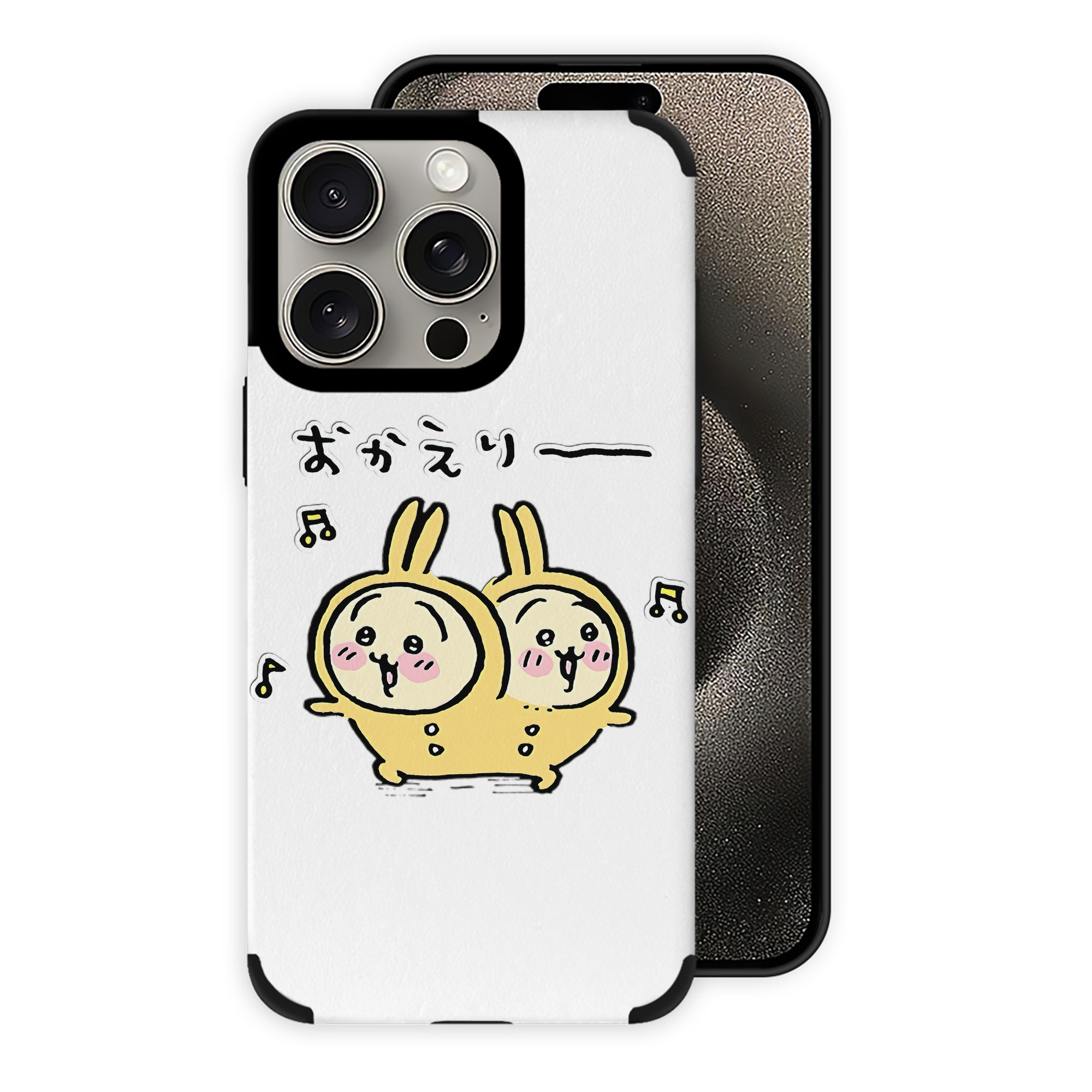 （画像用） ちいかわ うさぎ Chii-kawa usagi 【iPhone15ProMax対応】 PUレザー スマホケース 耐衝撃＆黄変防止