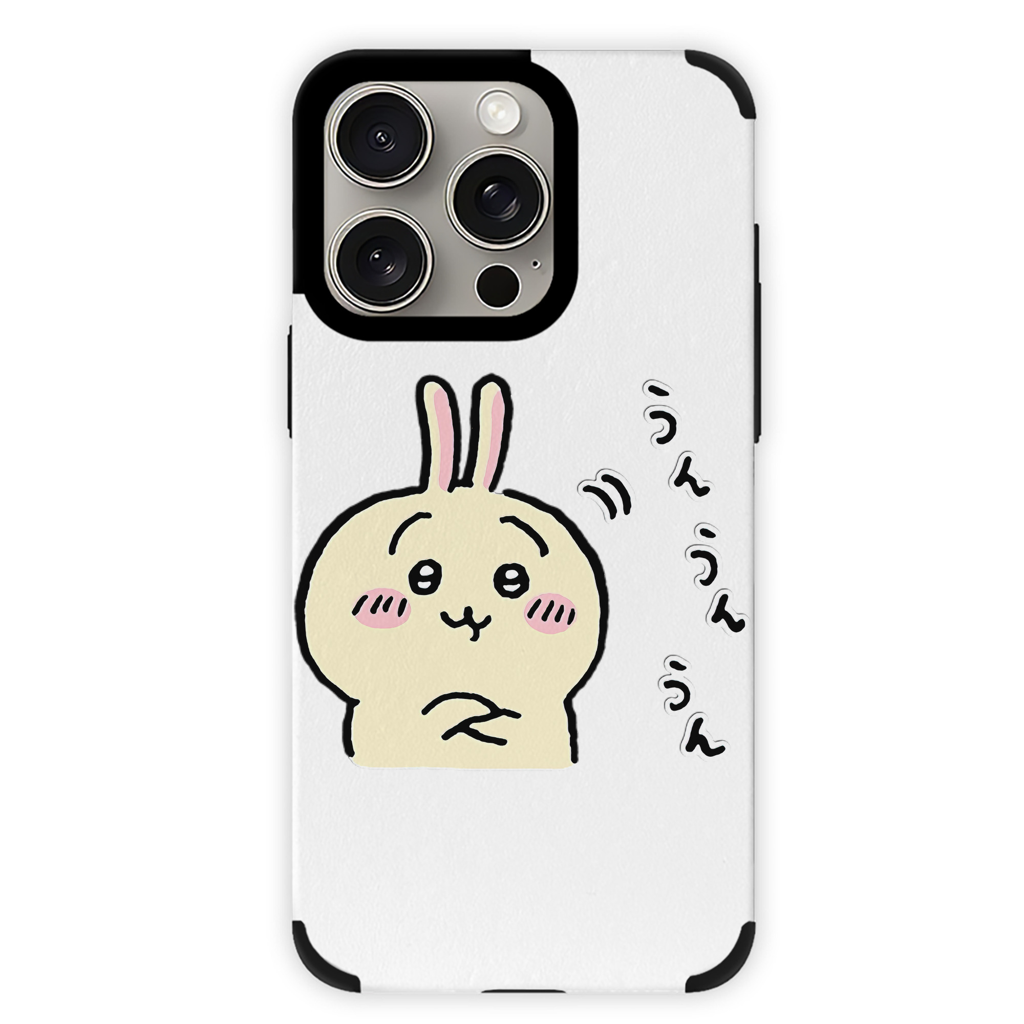 （画像用） ちいかわ うさぎ Chii-kawa usagi 【iPhone15ProMax対応】 PUレザー スマホケース 耐衝撃＆黄変防止