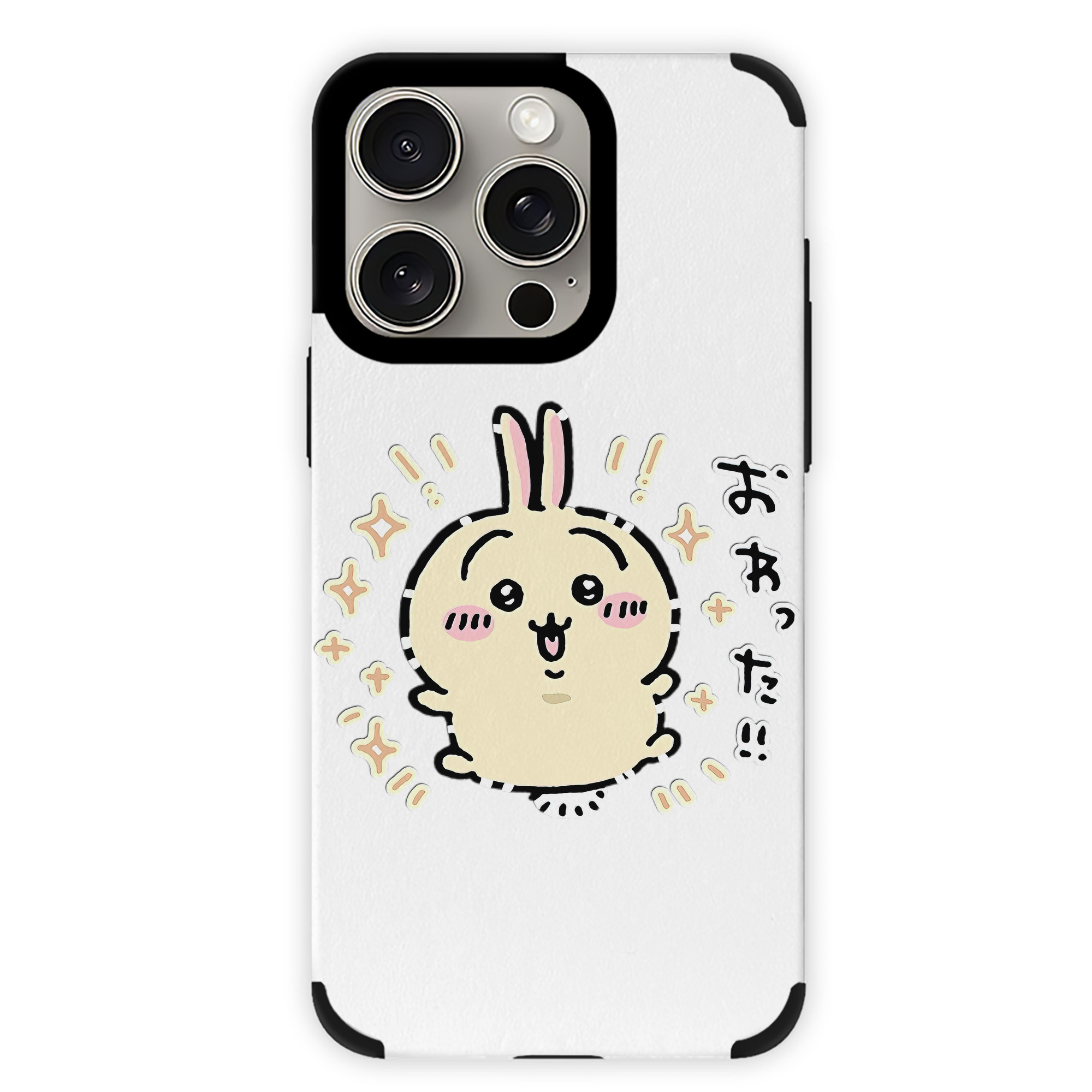 （画像用） ちいかわ うさぎ Chii-kawa usagi 【iPhone15ProMax対応】 PUレザー スマホケース 耐衝撃＆黄変防止