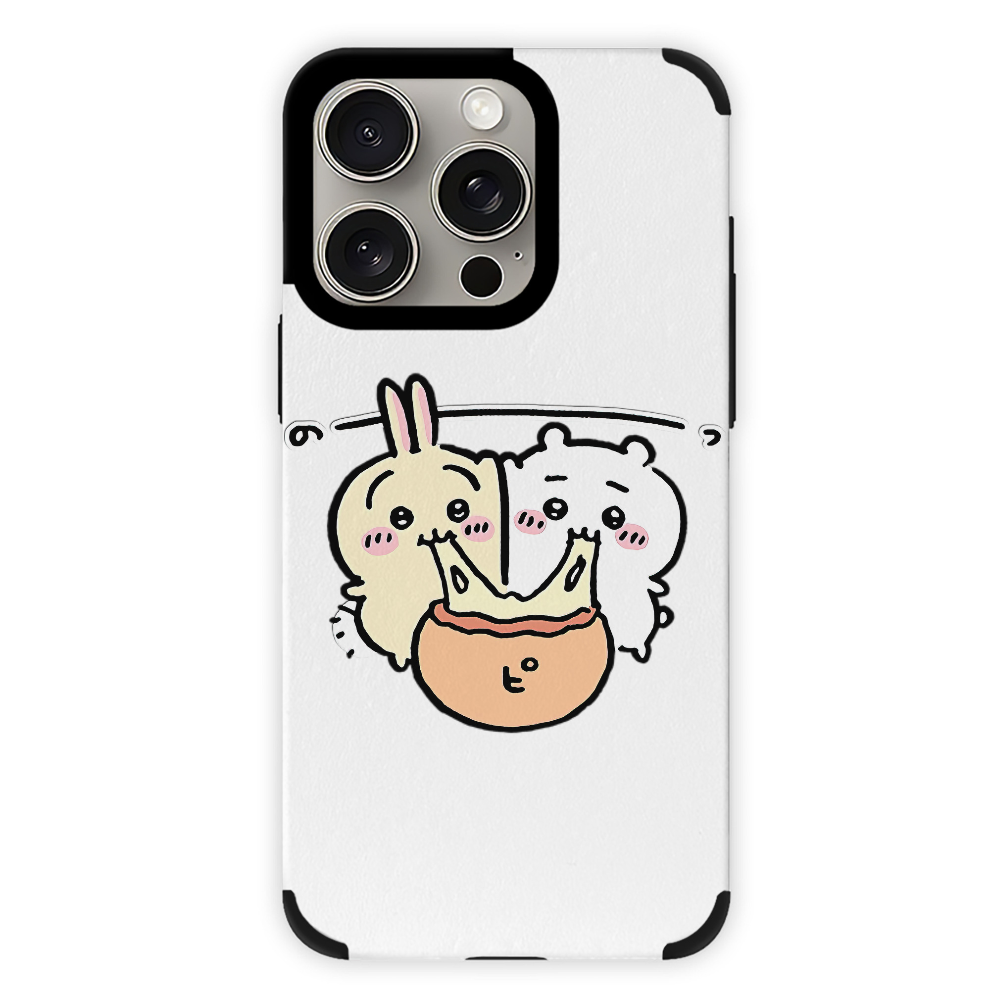 （画像用） ちいかわ うさぎ Chii-kawa usagi 【iPhone15ProMax対応】 PUレザー スマホケース 耐衝撃＆黄変防止