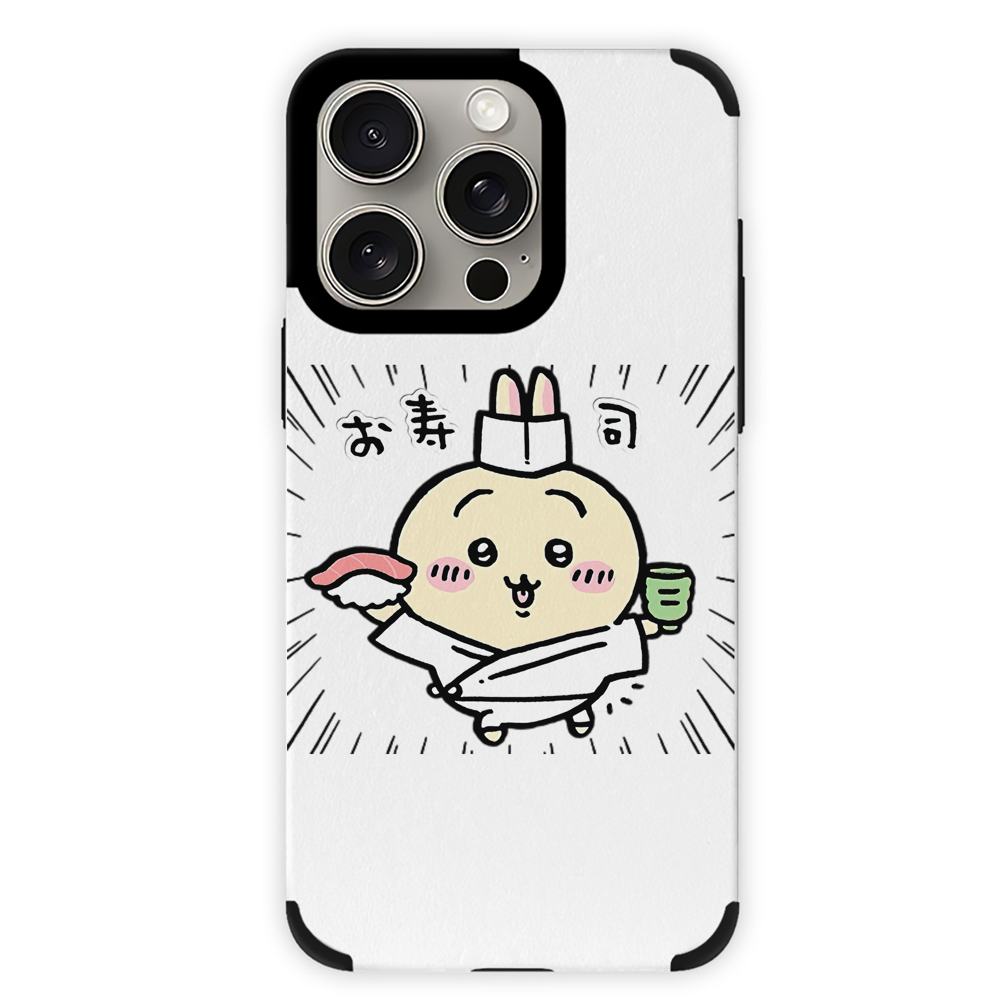 （画像用） ちいかわ うさぎ Chii-kawa usagi 【iPhone15ProMax対応】 PUレザー スマホケース 耐衝撃＆黄変防止