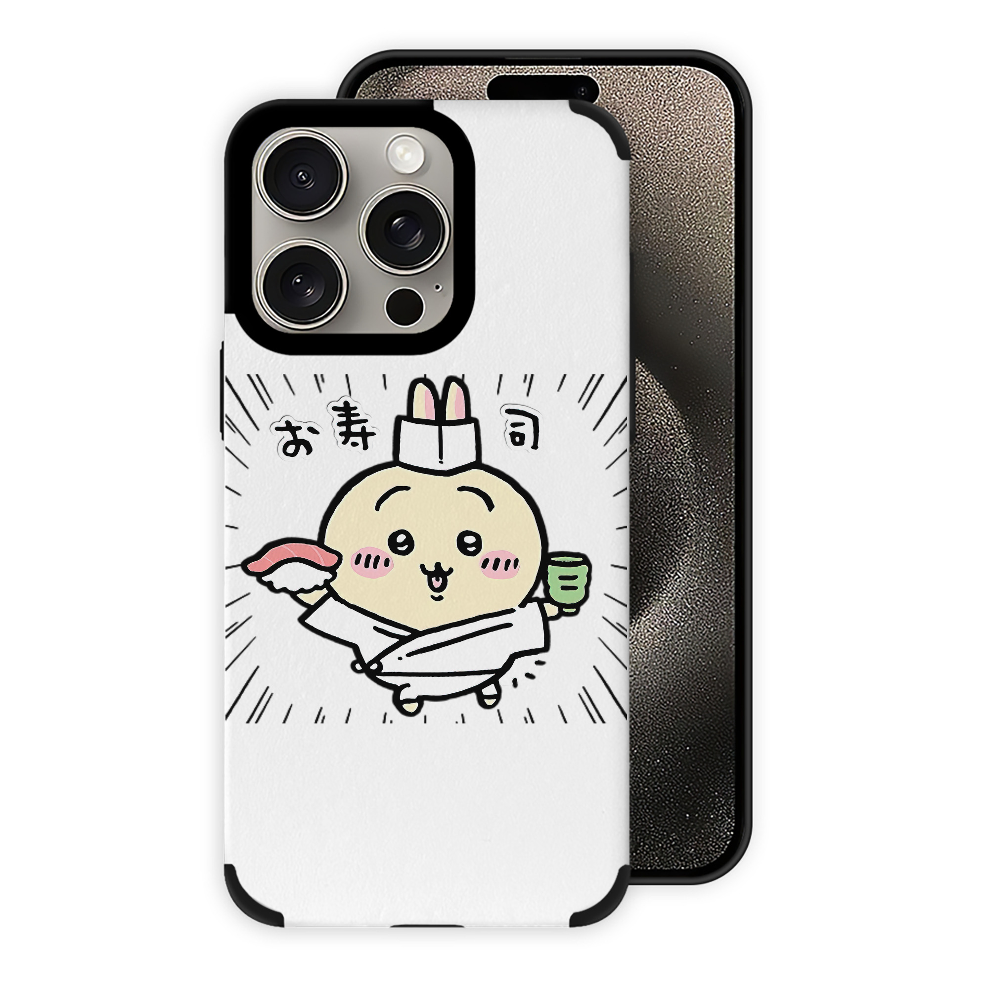 （画像用） ちいかわ うさぎ Chii-kawa usagi 【iPhone15ProMax対応】 PUレザー スマホケース 耐衝撃＆黄変防止