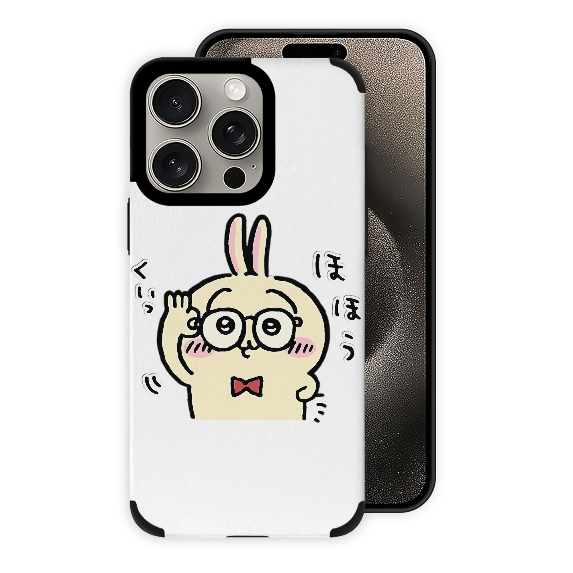 （画像用） ちいかわ うさぎ Chii-kawa usagi 【iPhone15ProMax対応】 PUレザー スマホケース 耐衝撃＆黄変防止