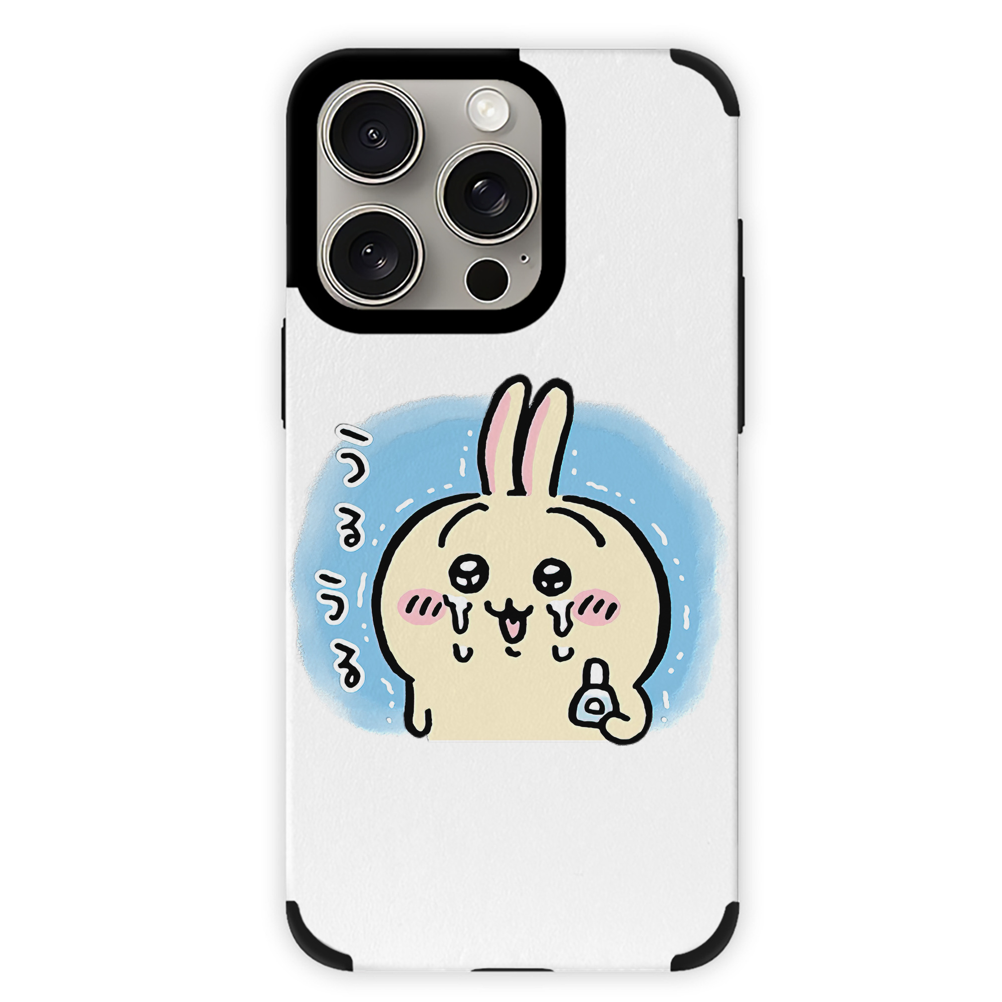 （画像用） ちいかわ うさぎ Chii-kawa usagi 【iPhone15ProMax対応】 PUレザー スマホケース 耐衝撃＆黄変防止