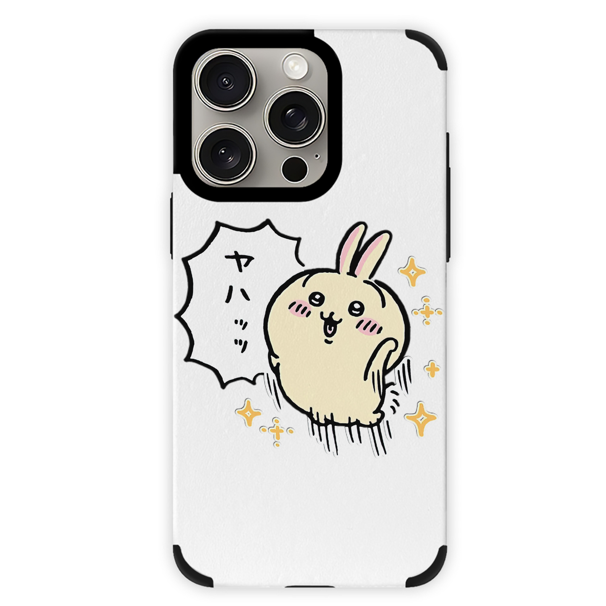 （画像用） ちいかわ うさぎ Chii-kawa usagi 【iPhone15ProMax対応】 PUレザー スマホケース 耐衝撃＆黄変防止