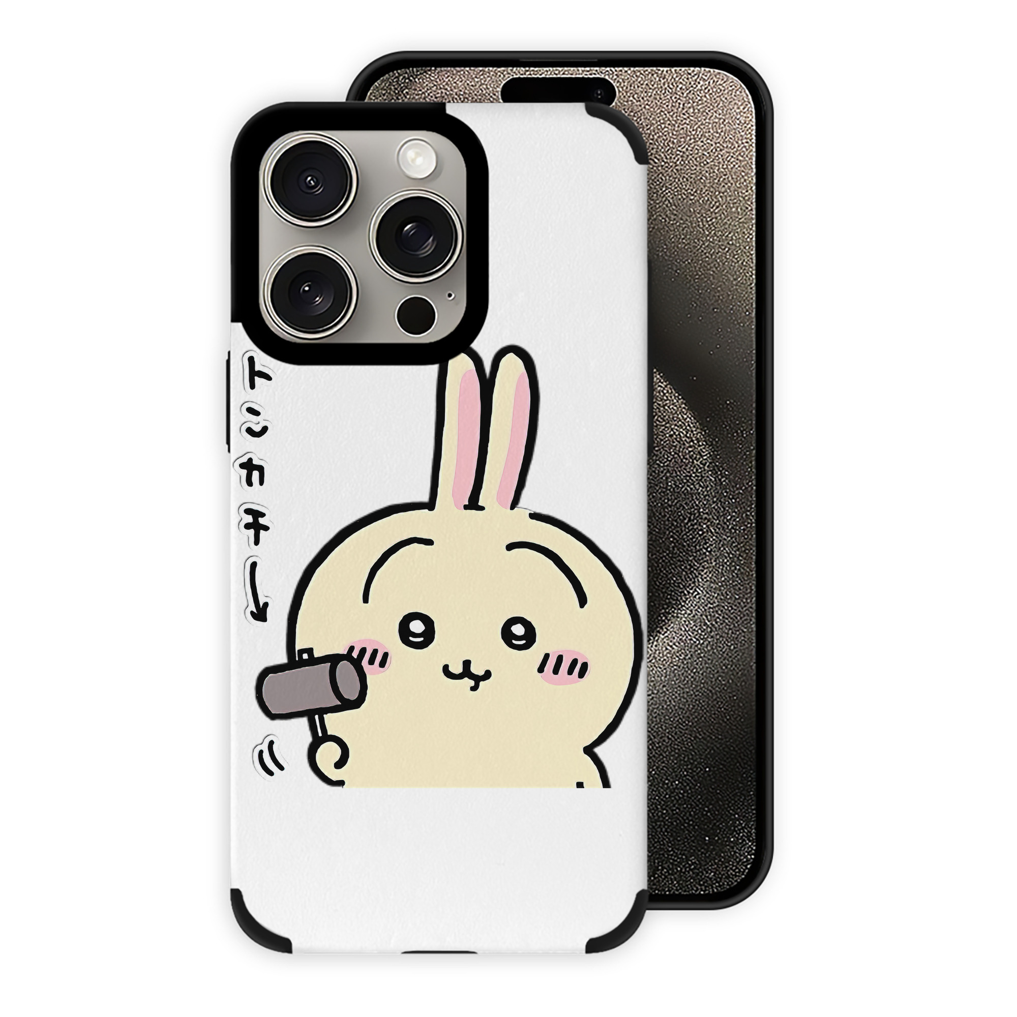 （画像用） ちいかわ うさぎ Chii-kawa usagi 【iPhone15ProMax対応】 PUレザー スマホケース 耐衝撃＆黄変防止