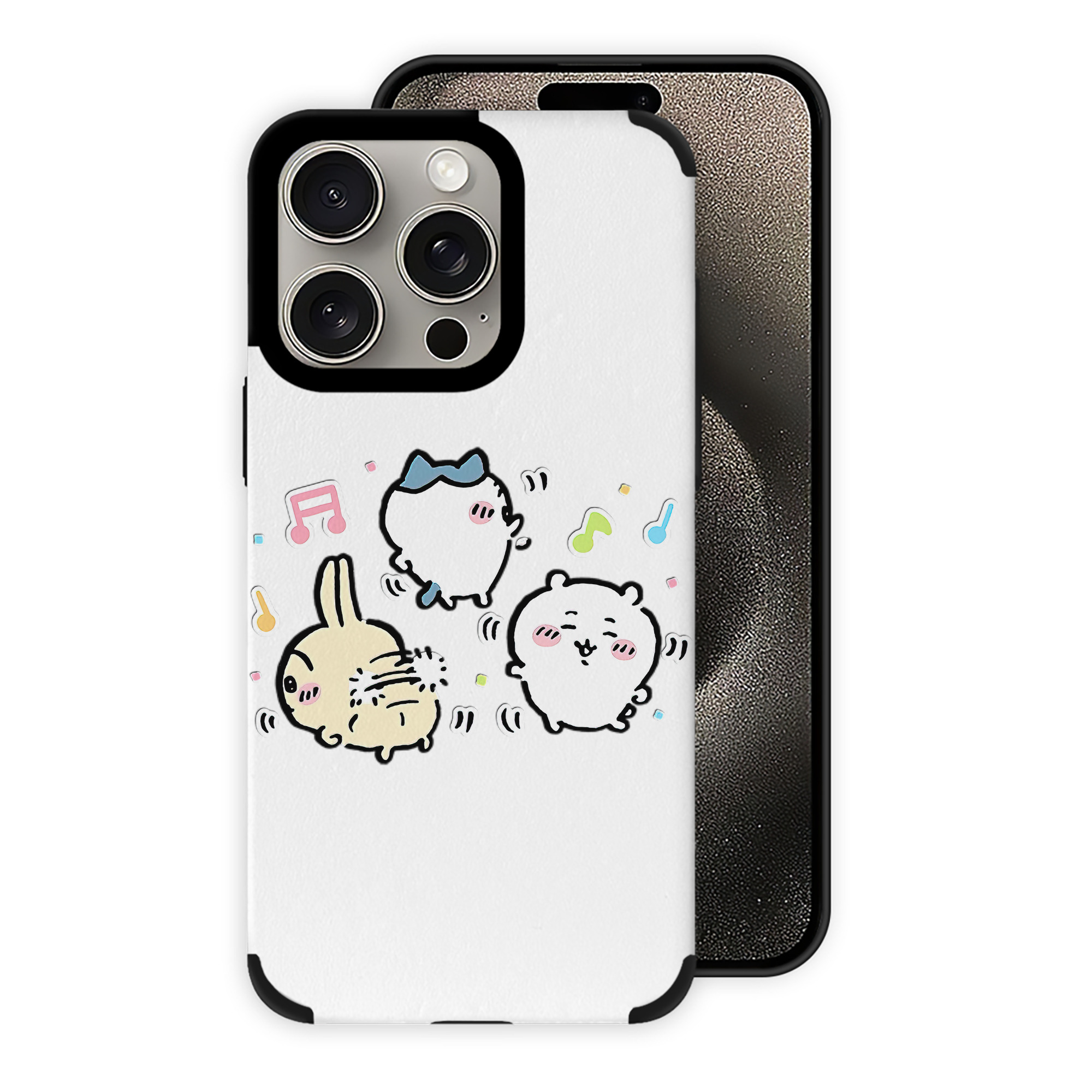 （画像用） ちいかわ うさぎ Chii-kawa usagi 【iPhone15ProMax対応】 PUレザー スマホケース 耐衝撃＆黄変防止