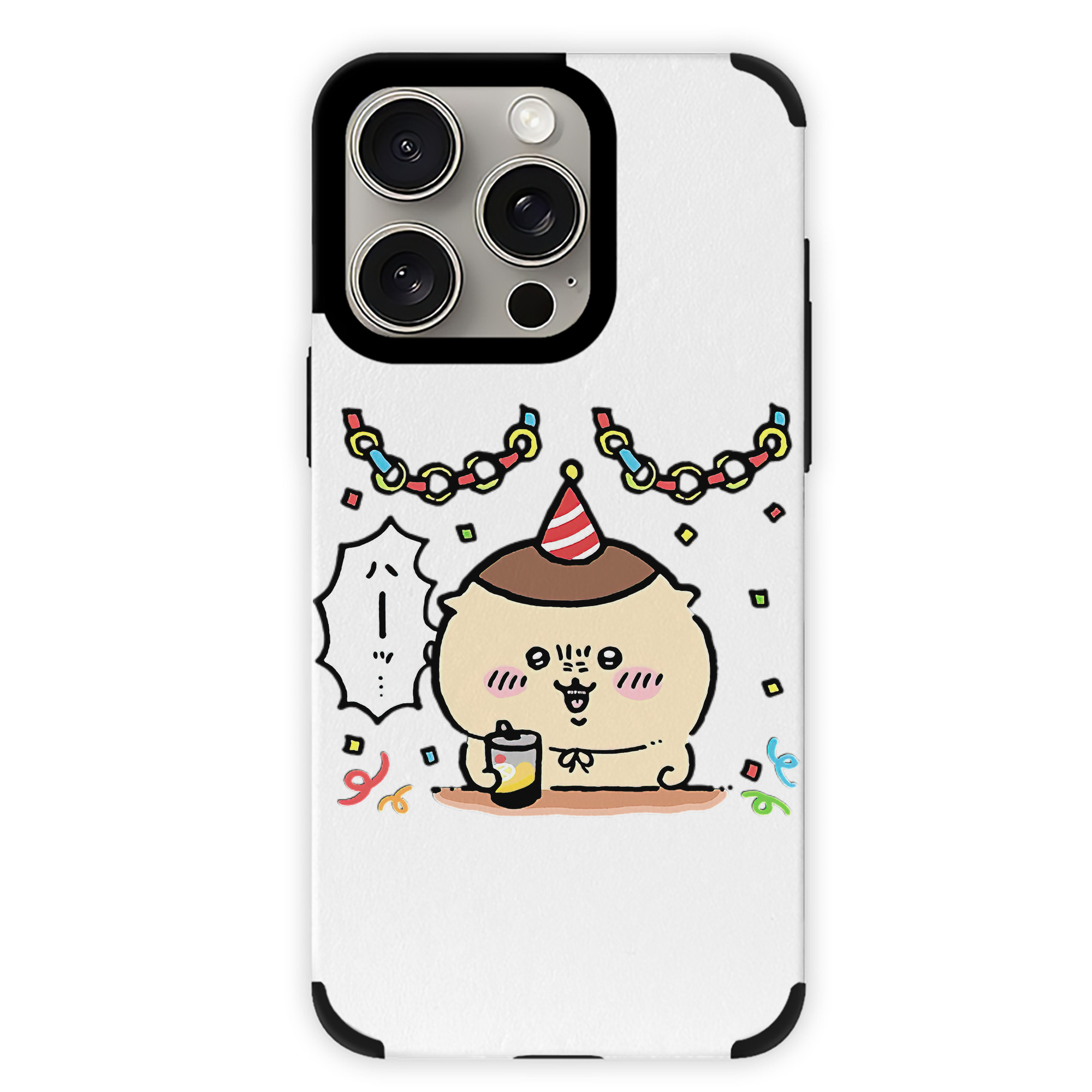 （画像用） ちいかわ くりまんじゅう Chii-kawa kuri manjū 【iPhone15ProMax対応】 PUレザー スマホケース 耐衝撃＆黄変防止