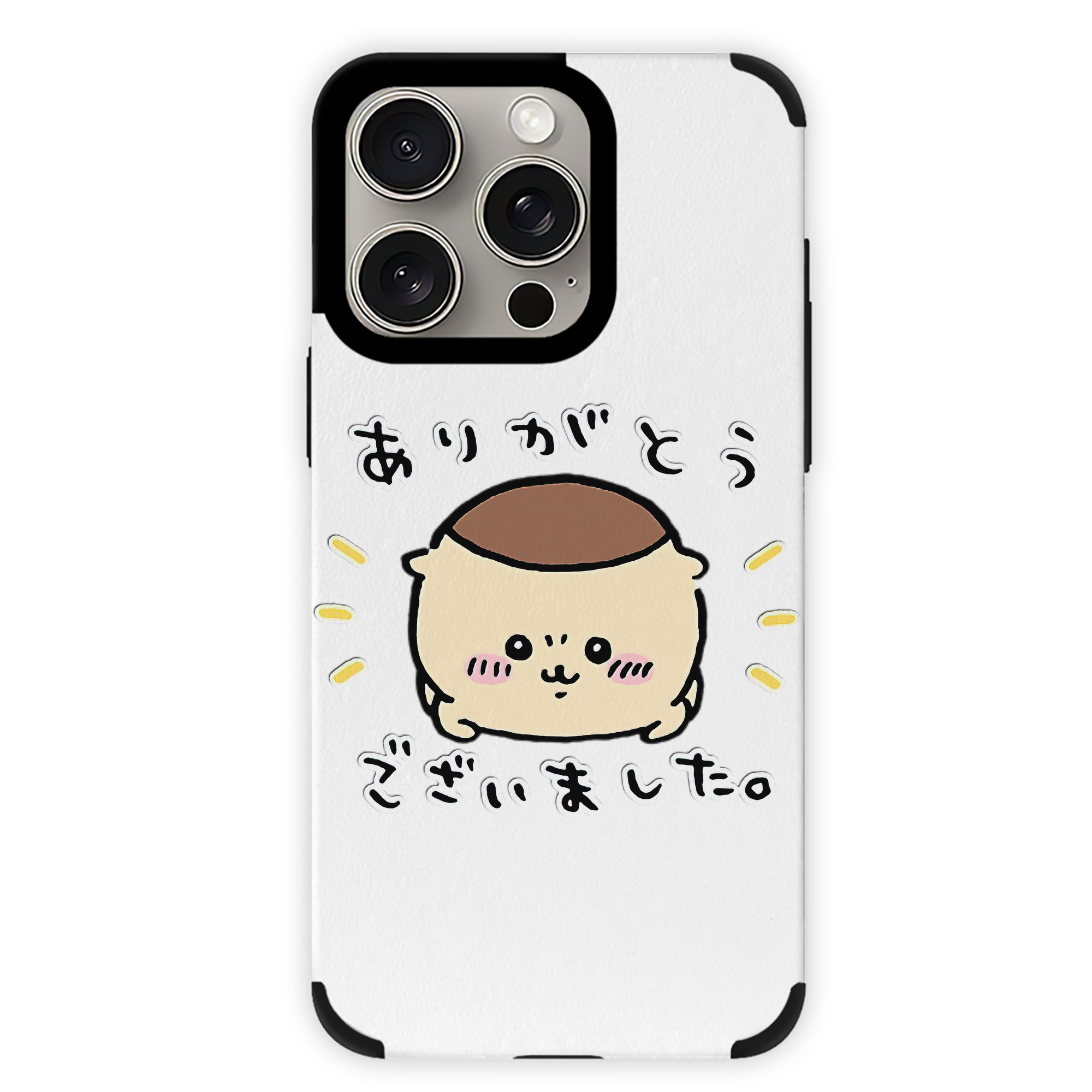 （画像用） ちいかわ くりまんじゅう Chii-kawa kuri manjū 【iPhone15ProMax対応】 PUレザー スマホケース 耐衝撃＆黄変防止