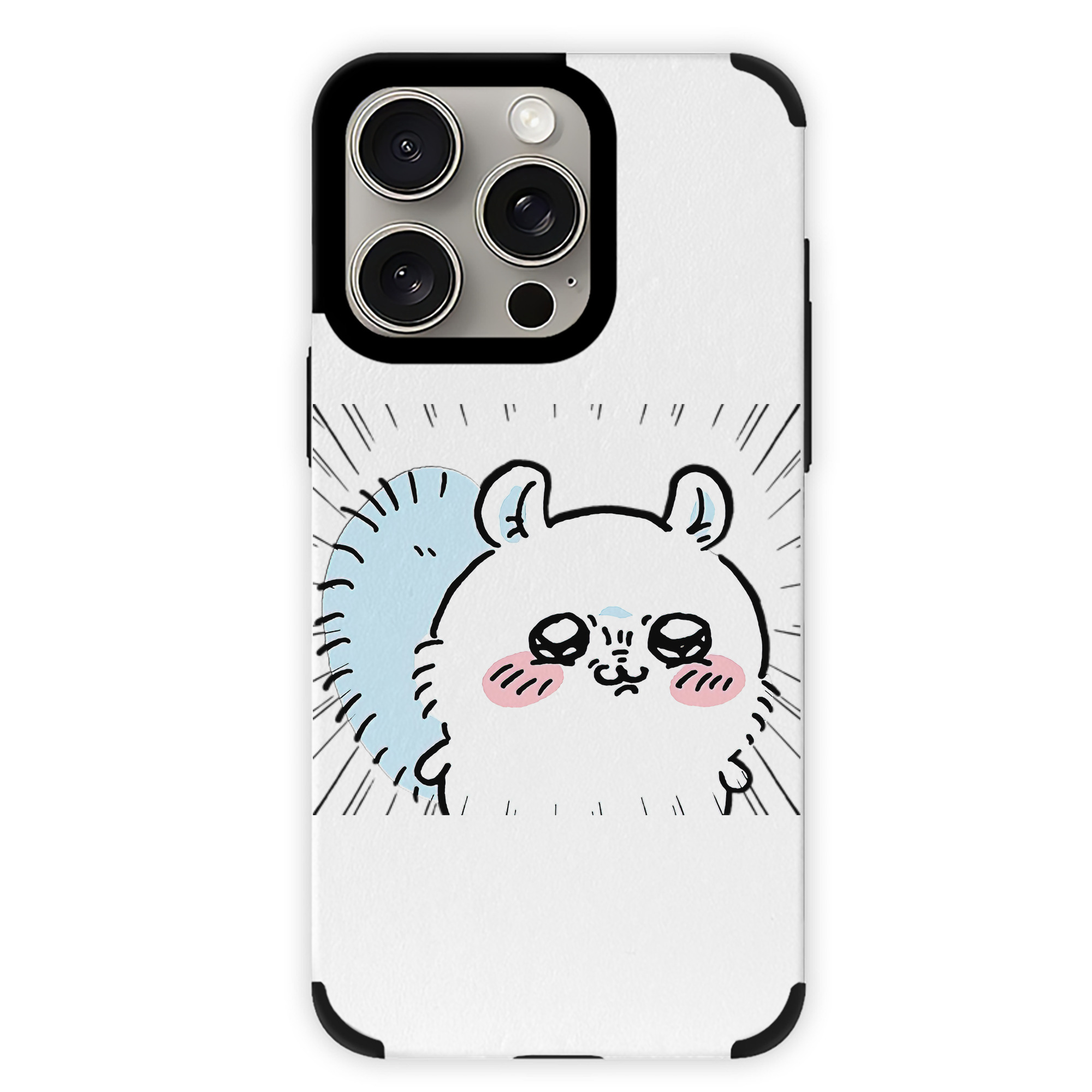 （画像用） ちいかわ モモンガ Chii-kawa Momonga 【iPhone15ProMax対応】 PUレザー スマホケース 耐衝撃＆黄変防止
