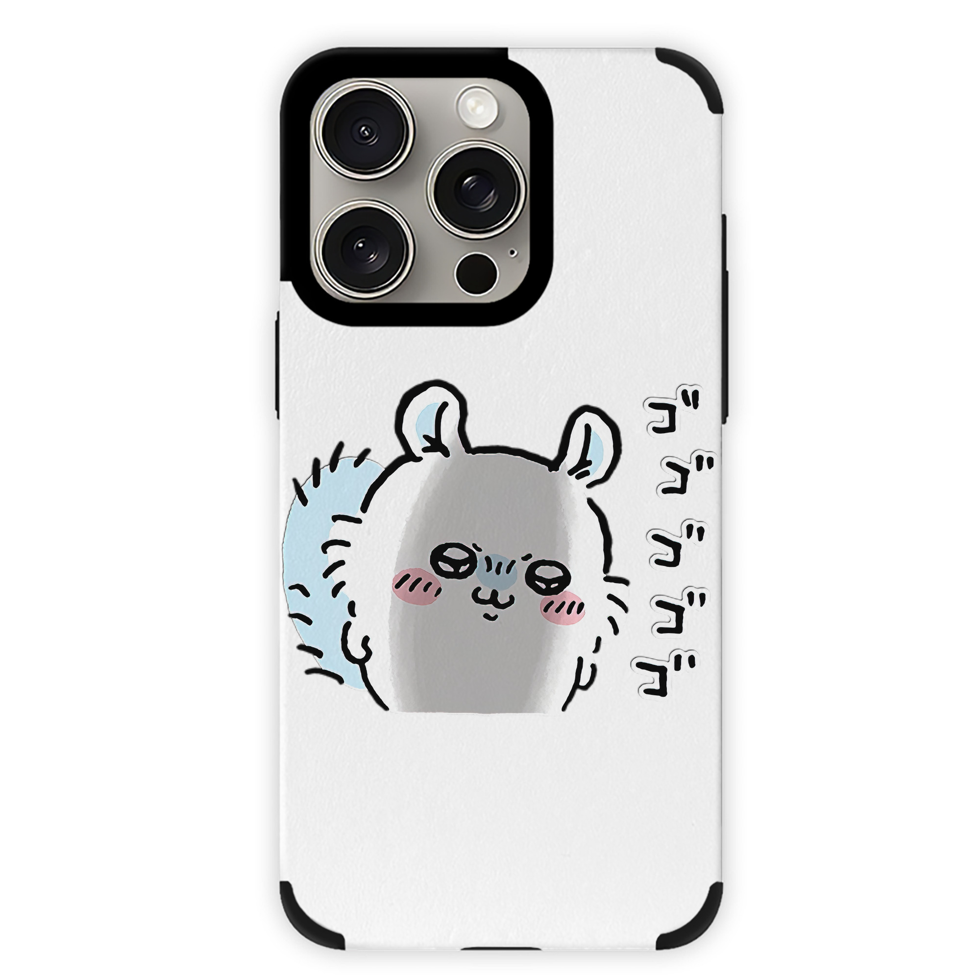（画像用） ちいかわ モモンガ Chii-kawa Momonga 【iPhone15ProMax対応】 PUレザー スマホケース 耐衝撃＆黄変防止