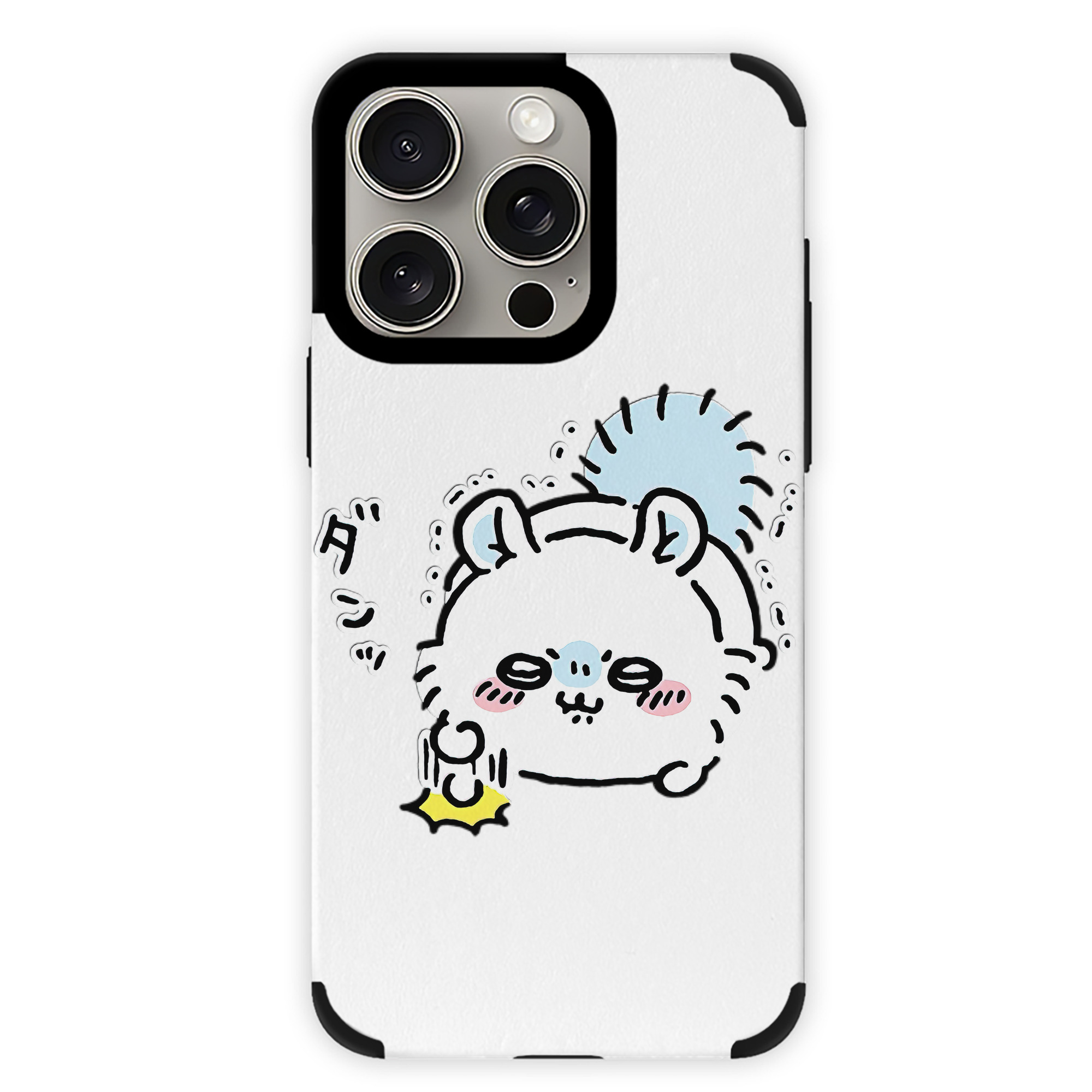 （画像用） ちいかわ モモンガ Chii-kawa Momonga 【iPhone15ProMax対応】 PUレザー スマホケース 耐衝撃＆黄変防止
