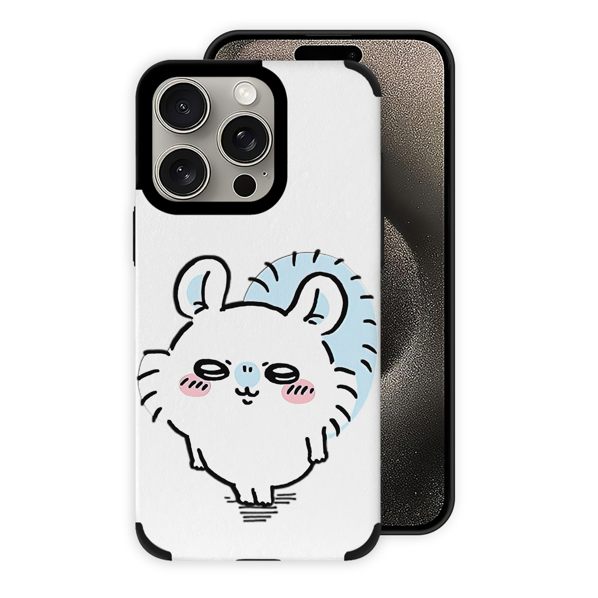 （画像用） ちいかわ モモンガ Chii-kawa Momonga 【iPhone15ProMax対応】 PUレザー スマホケース 耐衝撃＆黄変防止