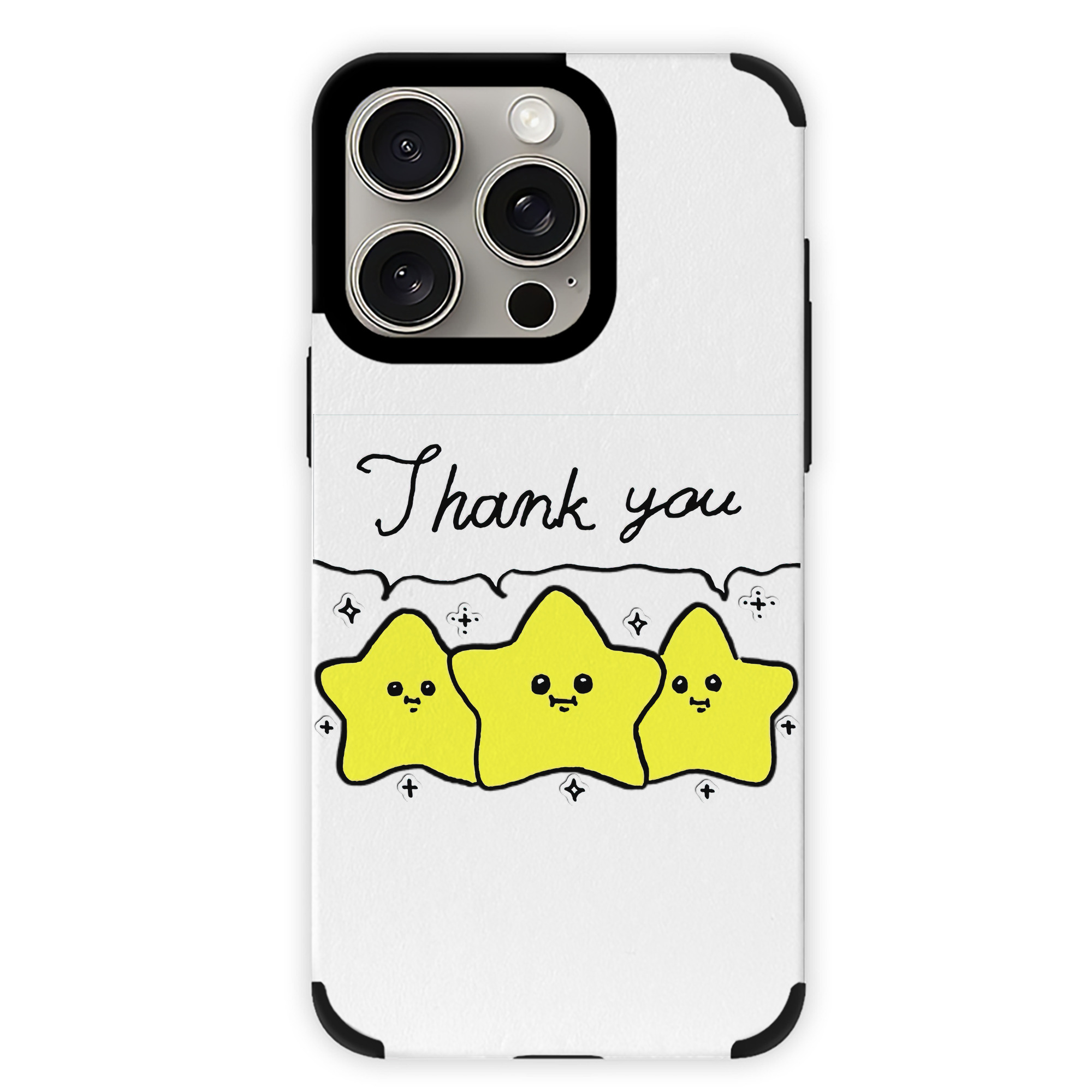 （画像用） ちいかわ 流れ星 Chii-kawa Shooting star 【iPhone15ProMax対応】 PUレザー スマホケース 耐衝撃＆黄変防止
