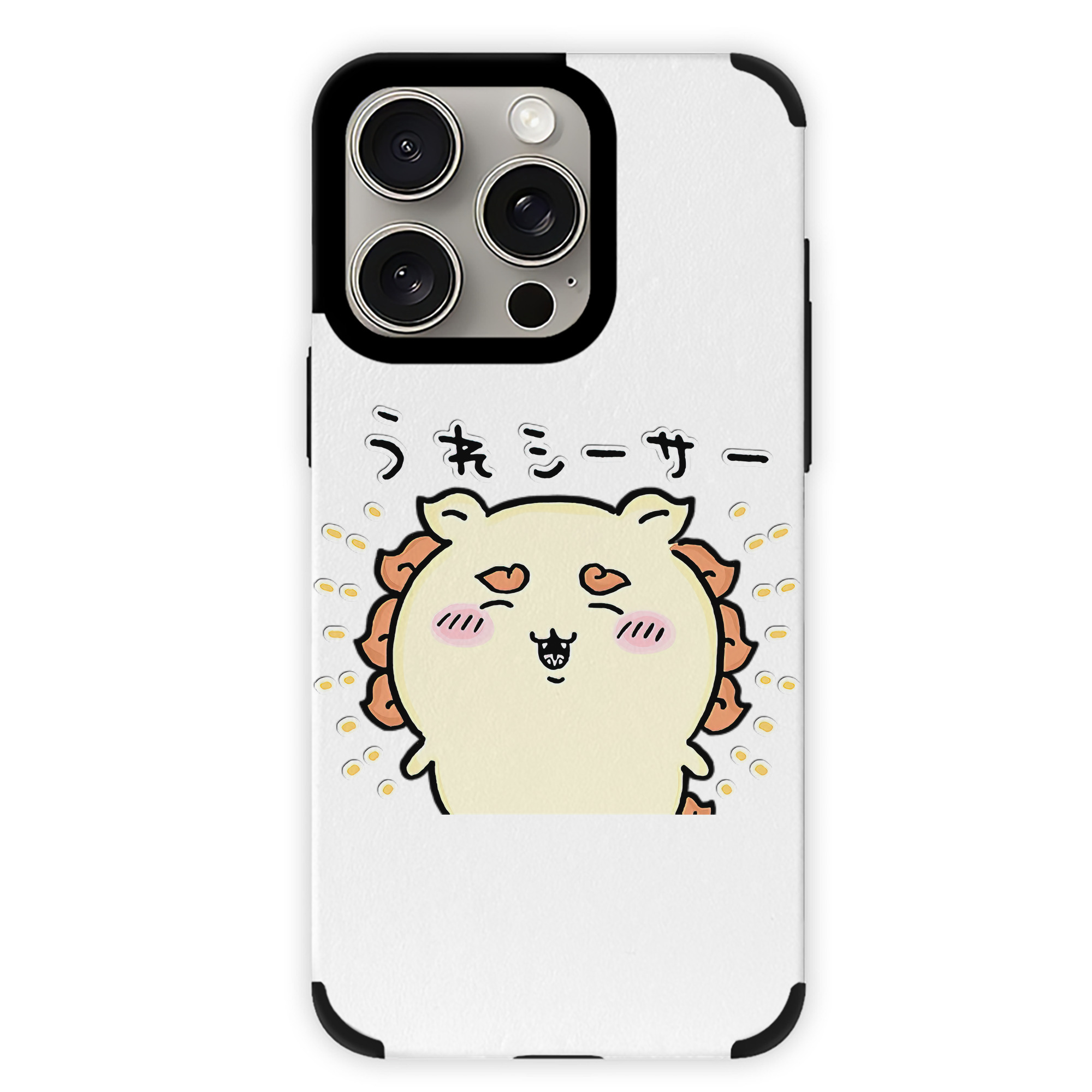 （画像用） ちいかわ シーサー Chii-kawa Shisa 【iPhone15ProMax対応】 PUレザー スマホケース 耐衝撃＆黄変防止