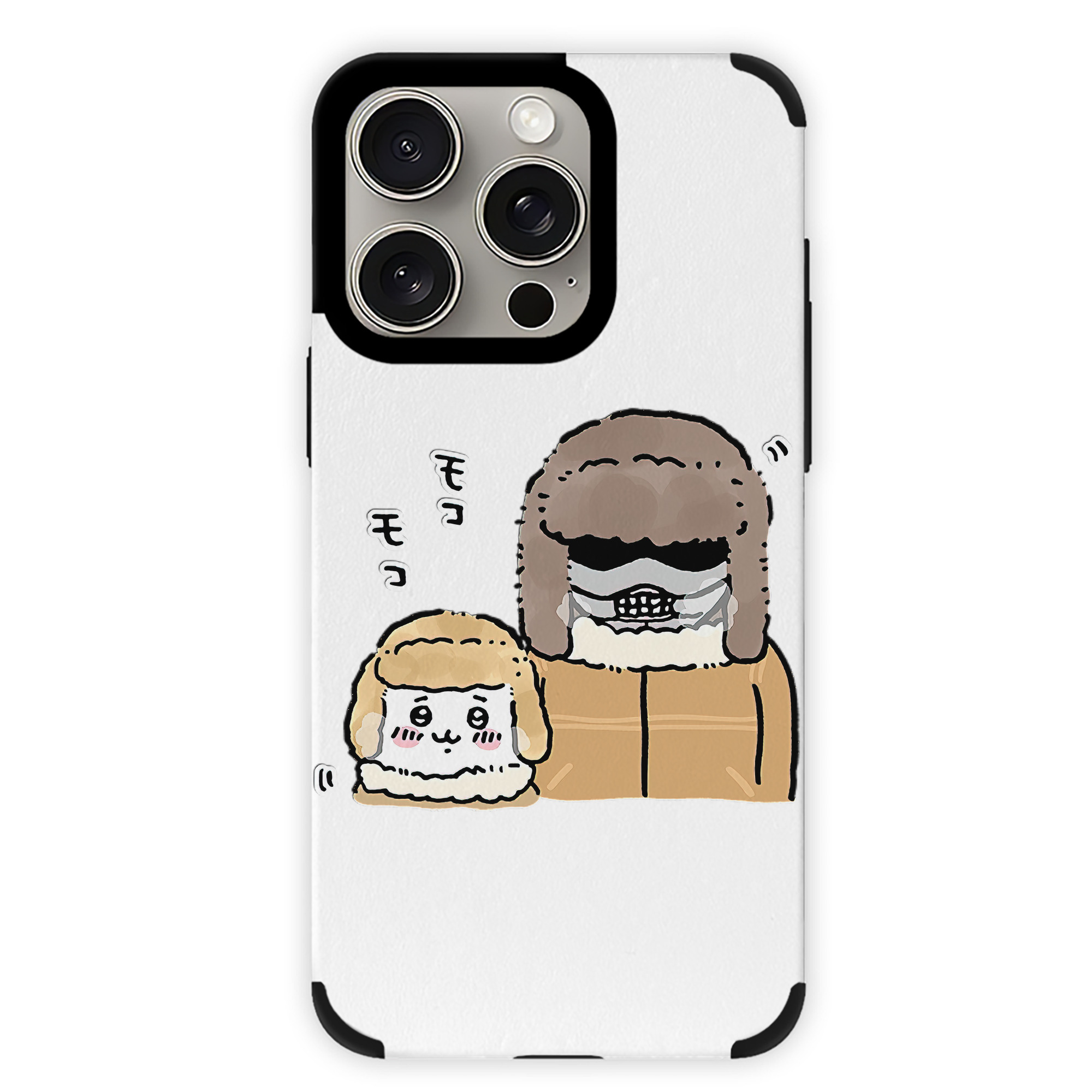 （画像用） ちいかわ 労働の鎧さん Chii-kawa Mr. Armor of Labor 【iPhone15ProMax対応】 PUレザー スマホケース 耐衝撃＆黄変防止