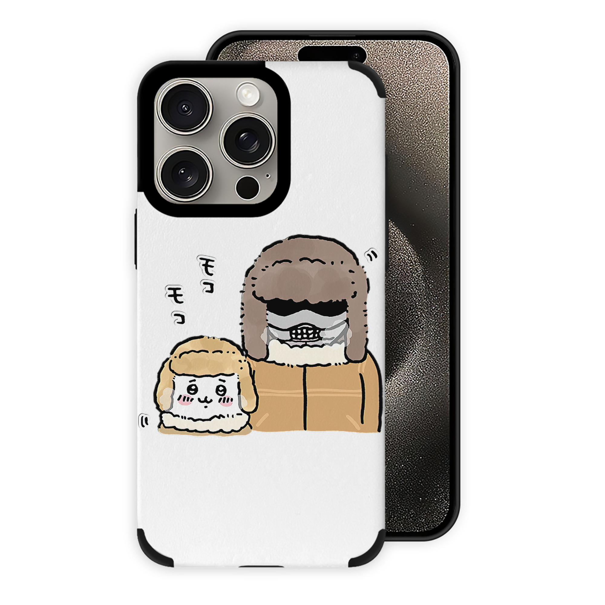 （画像用） ちいかわ 労働の鎧さん Chii-kawa Mr. Armor of Labor 【iPhone15ProMax対応】 PUレザー スマホケース 耐衝撃＆黄変防止