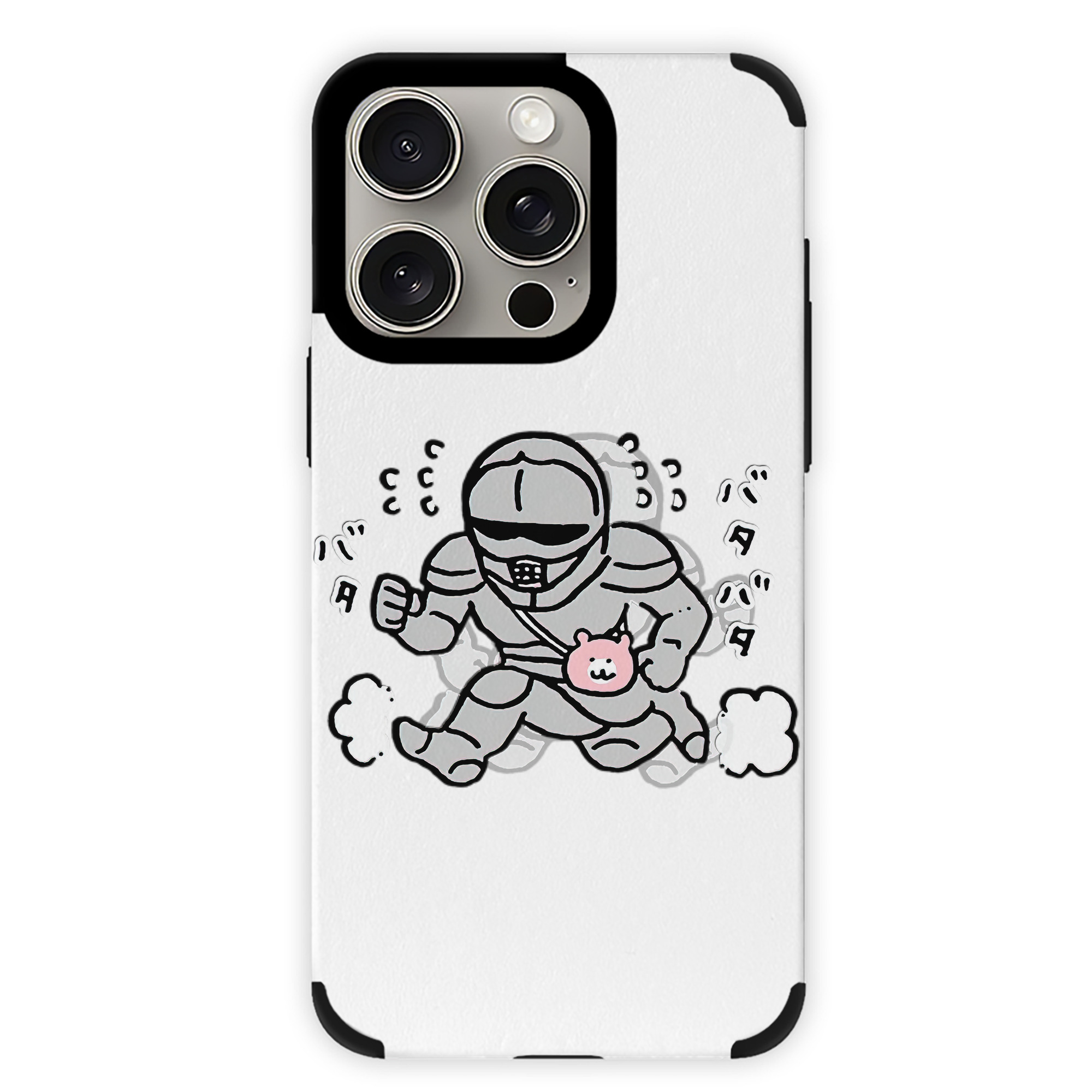 （画像用） ちいかわ 労働の鎧さん Chii-kawa Mr. Armor of Labor 【iPhone15ProMax対応】 PUレザー スマホケース 耐衝撃＆黄変防止