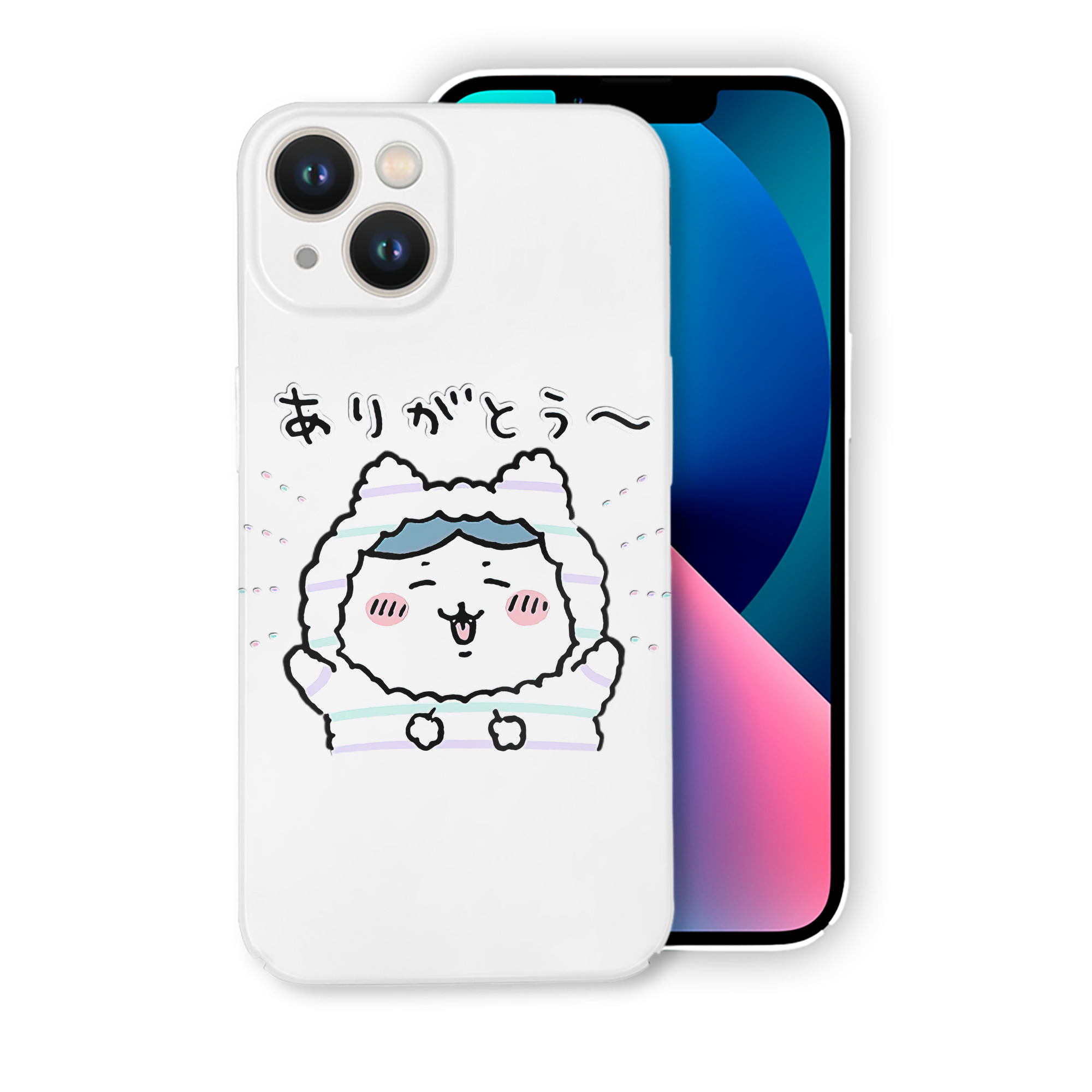 （画像用） ちいかわ ハチワレ Chii-kawa hachiware 【iPhone 14シリーズ対応】ハードケース