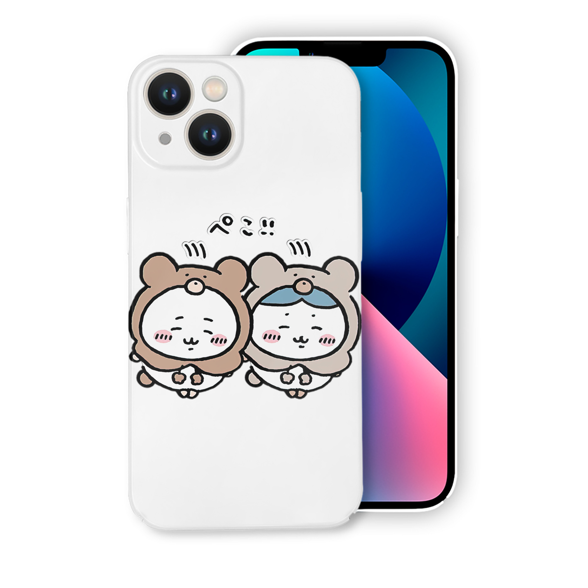 （画像用） ちいかわ ハチワレ Chii-kawa hachiware 【iPhone 14シリーズ対応】ハードケース