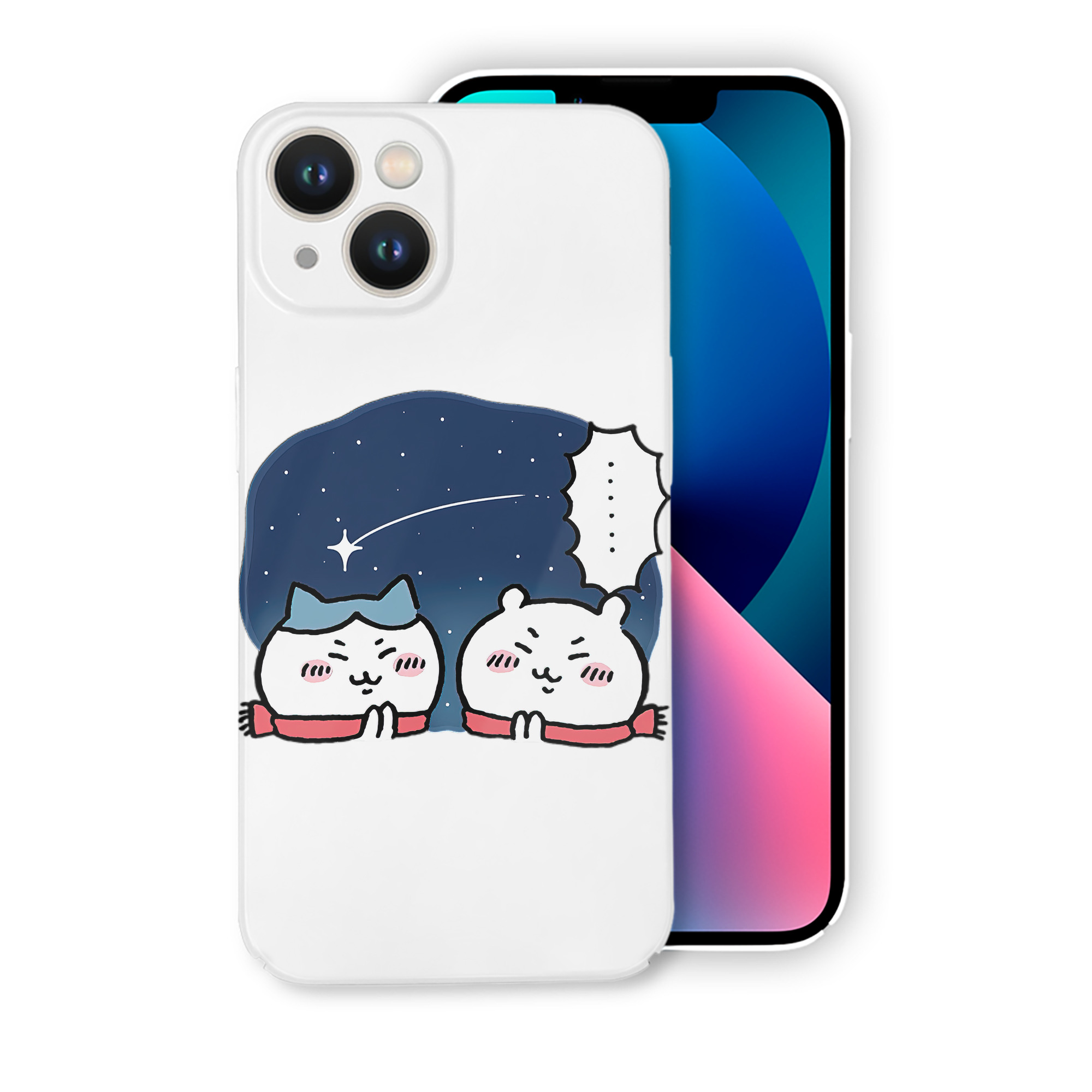 （画像用） ちいかわ ハチワレ Chii-kawa hachiware 【iPhone 14シリーズ対応】ハードケース