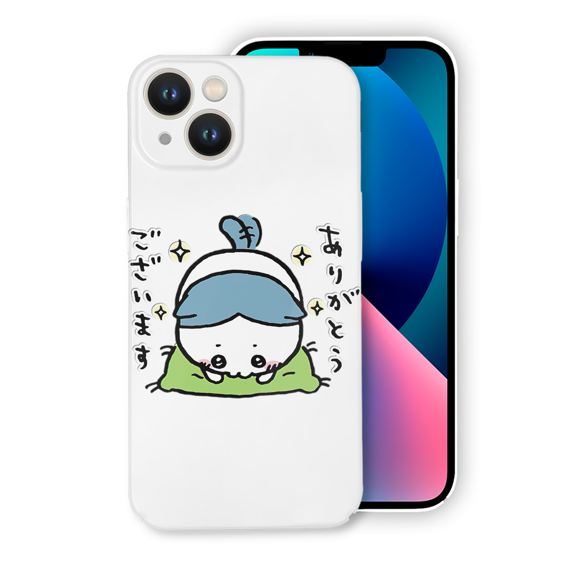 （画像用） ちいかわ ハチワレ Chii-kawa hachiware 【iPhone 14シリーズ対応】ハードケース