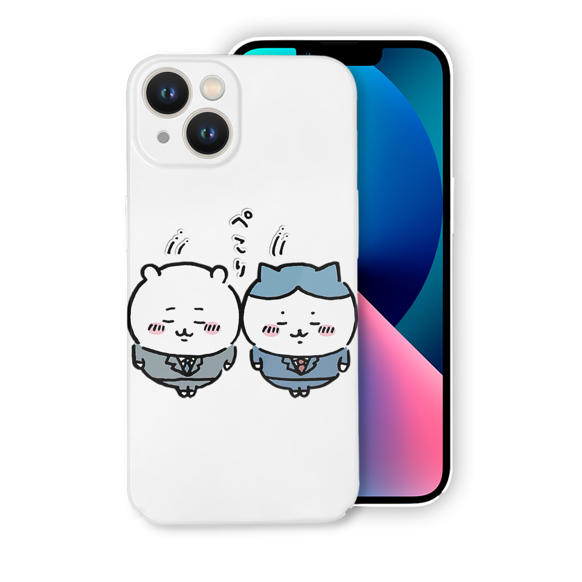 （画像用） ちいかわ ハチワレ Chii-kawa hachiware 【iPhone 14シリーズ対応】ハードケース