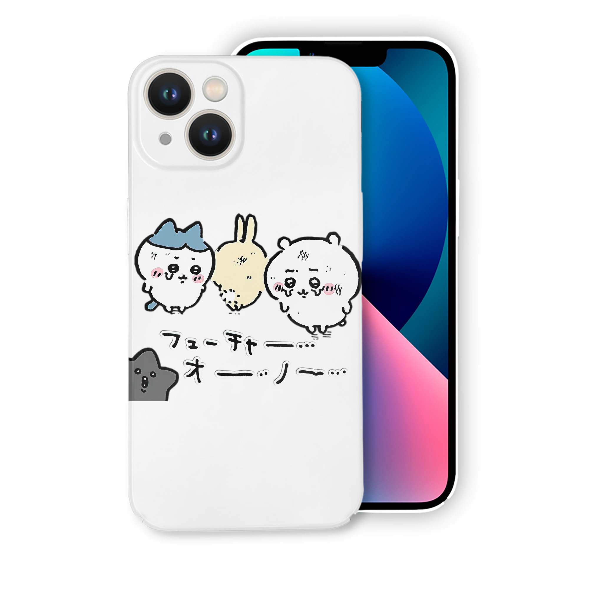 （画像用） ちいかわ ハチワレ Chii-kawa hachiware 【iPhone 14シリーズ対応】ハードケース