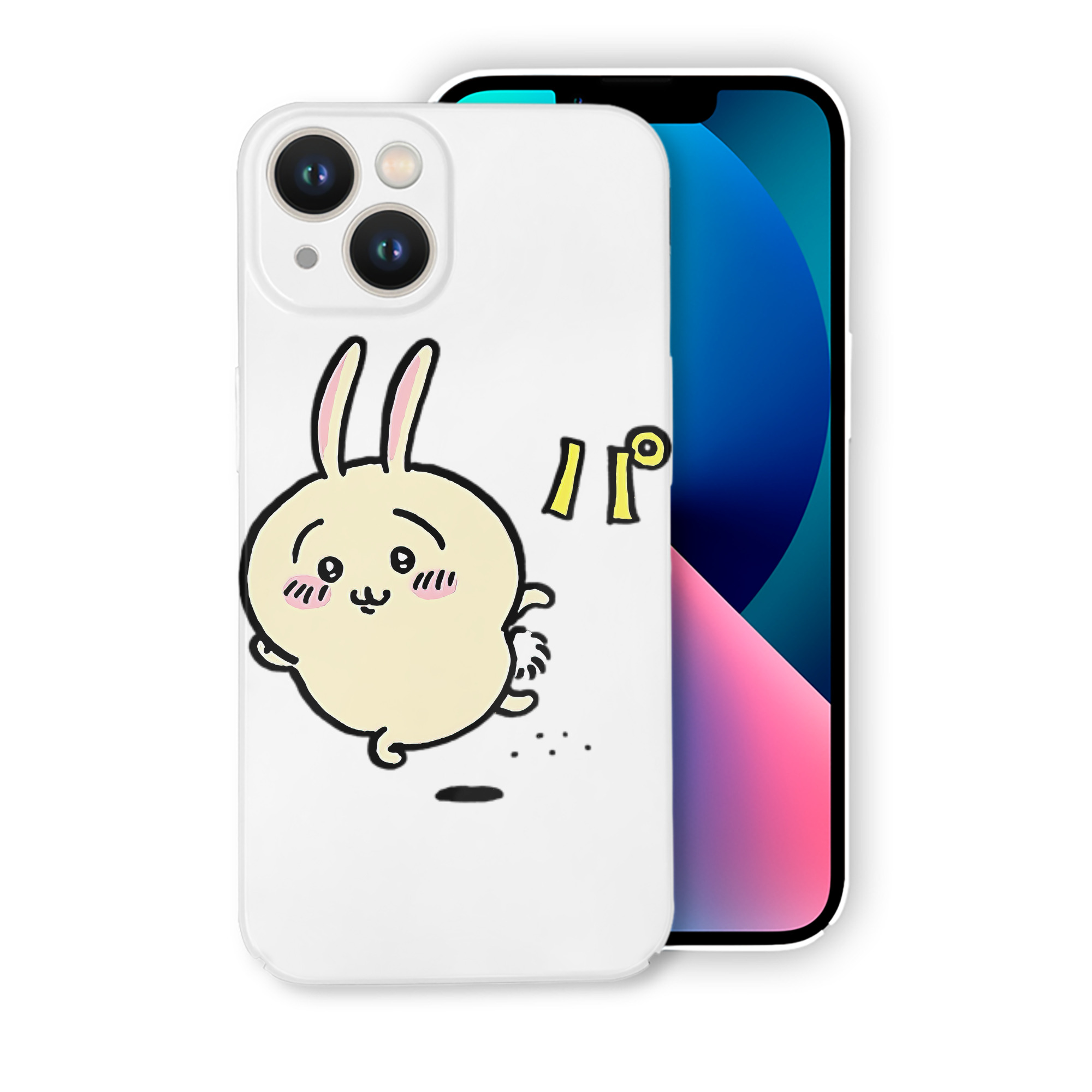 （画像用） ちいかわ うさぎ Chii-kawa usagi 【iPhone 14シリーズ対応】ハードケース