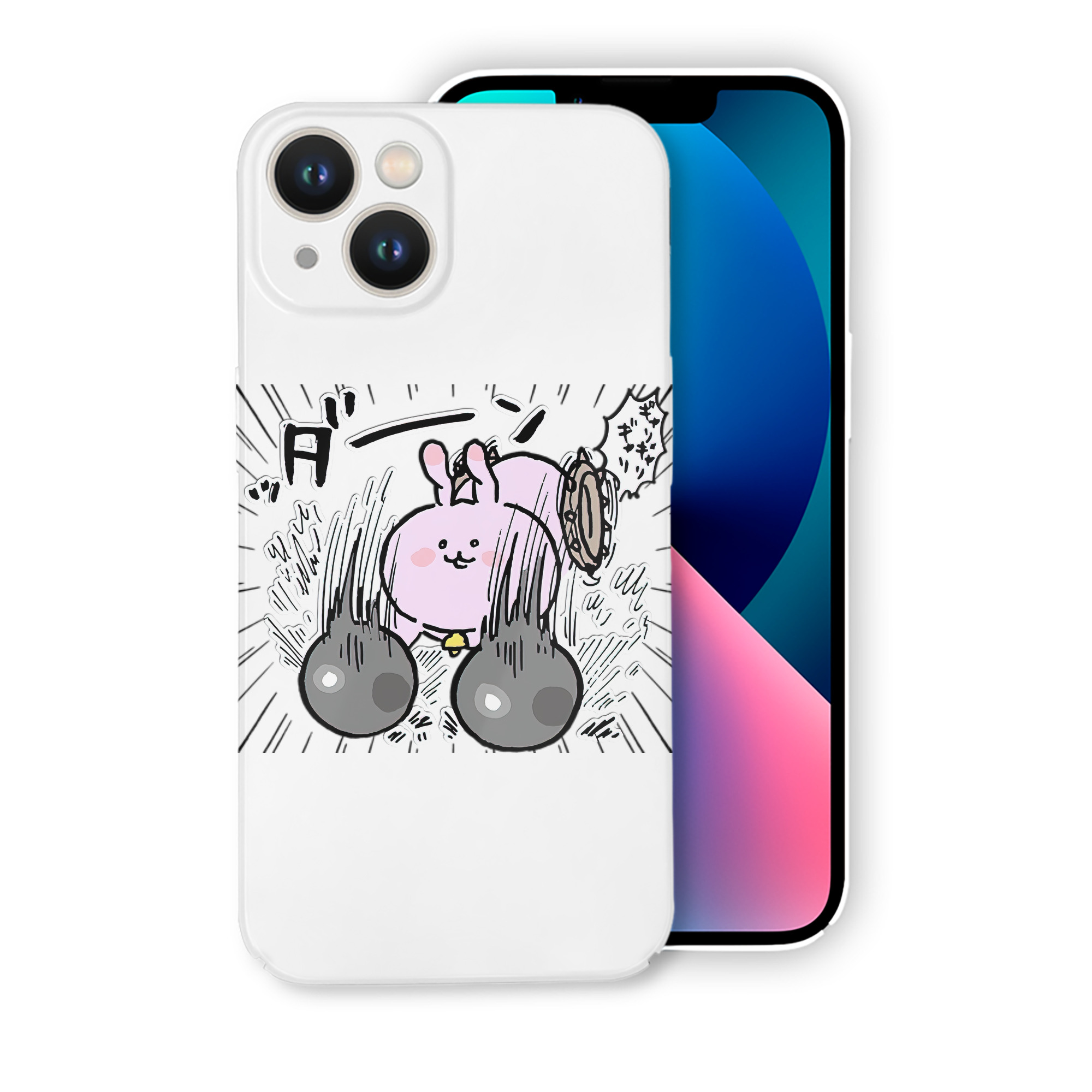 （画像用） ちいかわ うさぎ Chii-kawa usagi 【iPhone 14シリーズ対応】ハードケース