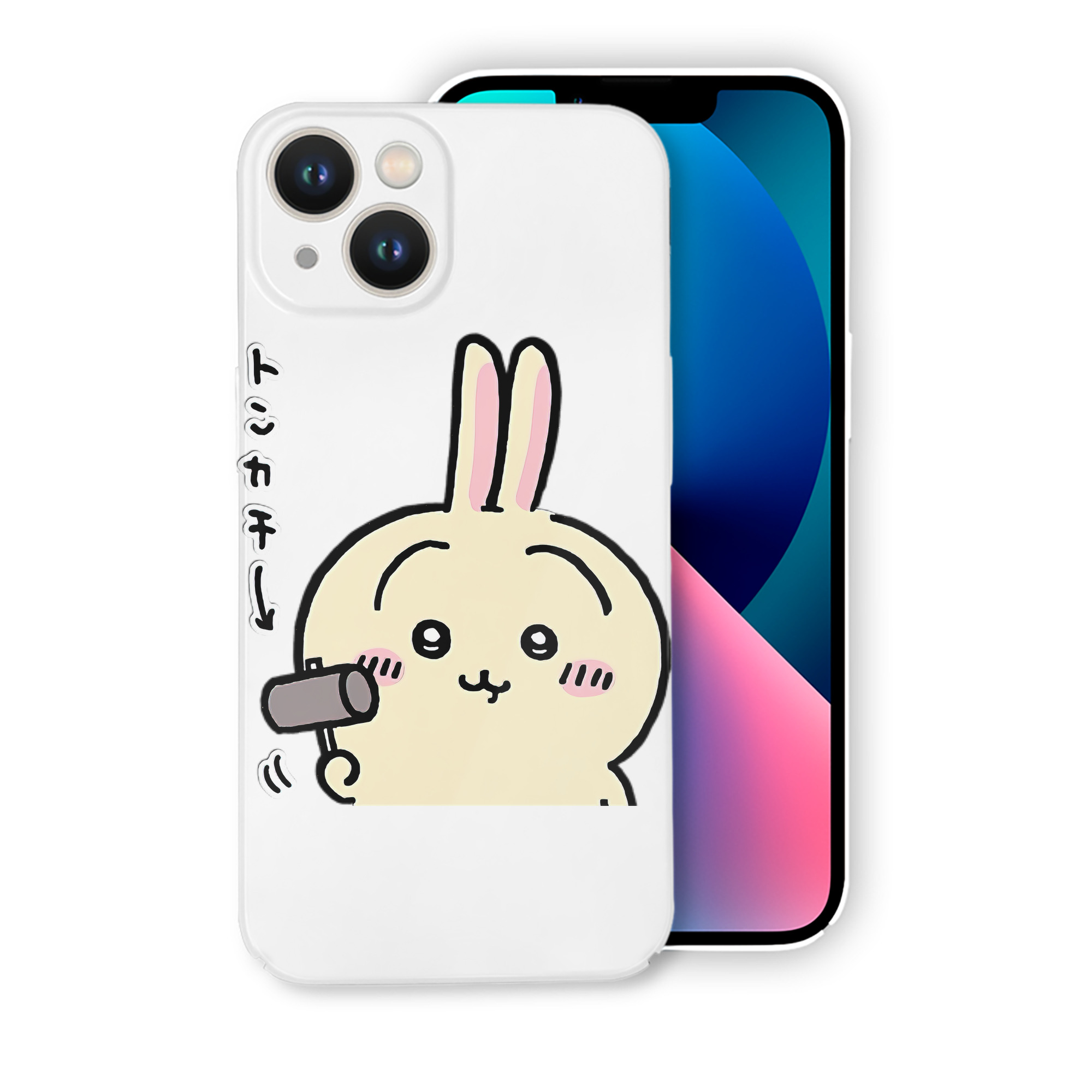 （画像用） ちいかわ うさぎ Chii-kawa usagi 【iPhone 14シリーズ対応】ハードケース