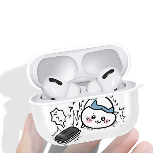 ちいかわ ハチワレ Chii-kawa hachiware 【AirPods Pro用】ハードシェル保護ケース 耐衝撃・防指紋・カラビナ付き商品仕様