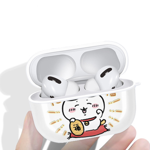 ちいかわ ハチワレ Chii-kawa hachiware 【AirPods Pro用】ハードシェル保護ケース 耐衝撃・防指紋・カラビナ付き商品仕様