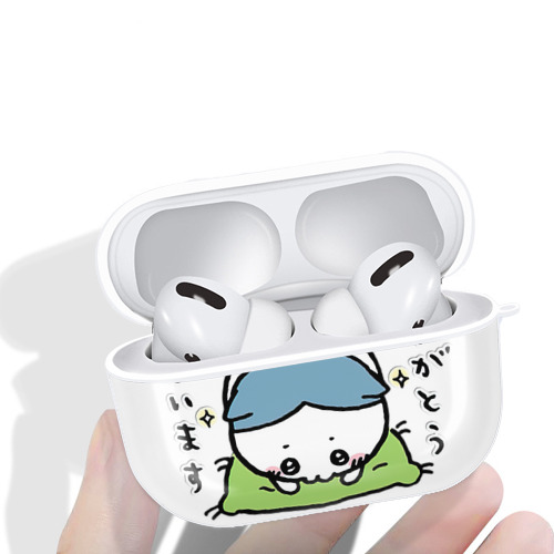 ちいかわ ハチワレ Chii-kawa hachiware 【AirPods Pro用】ハードシェル保護ケース 耐衝撃・防指紋・カラビナ付き商品仕様