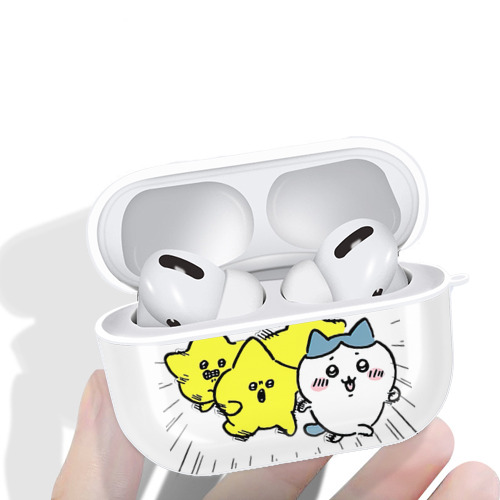 ちいかわ 流れ星 Chii-kawa Shooting star 【AirPods Pro用】ハードシェル保護ケース 耐衝撃・防指紋・カラビナ付き商品仕様