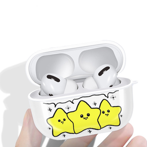 ちいかわ 流れ星 Chii-kawa Shooting star 【AirPods Pro用】ハードシェル保護ケース 耐衝撃・防指紋・カラビナ付き商品仕様