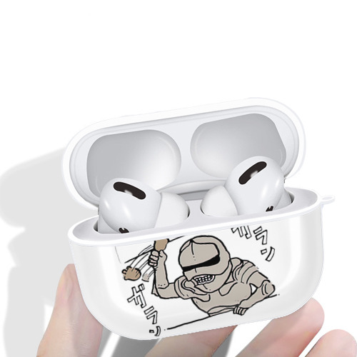 ちいかわ 労働の鎧さん Chii-kawa Mr. Armor of Labor 【AirPods Pro用】ハードシェル保護ケース 耐衝撃・防指紋・カラビナ付き商品仕様