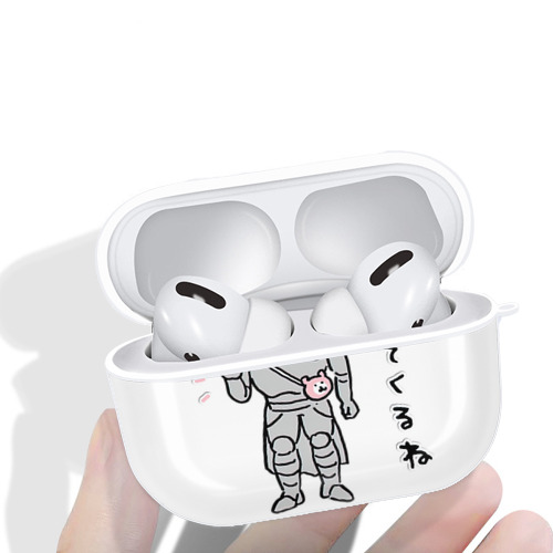ちいかわ 労働の鎧さん Chii-kawa Mr. Armor of Labor 【AirPods Pro用】ハードシェル保護ケース 耐衝撃・防指紋・カラビナ付き商品仕様