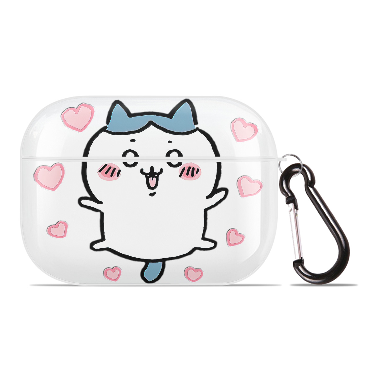 （画像用） ちいかわ ハチワレ Chii-kawa hachiware 【AirPods Pro用】ハードシェル保護ケース 耐衝撃・防指紋・カラビナ付き商品仕様