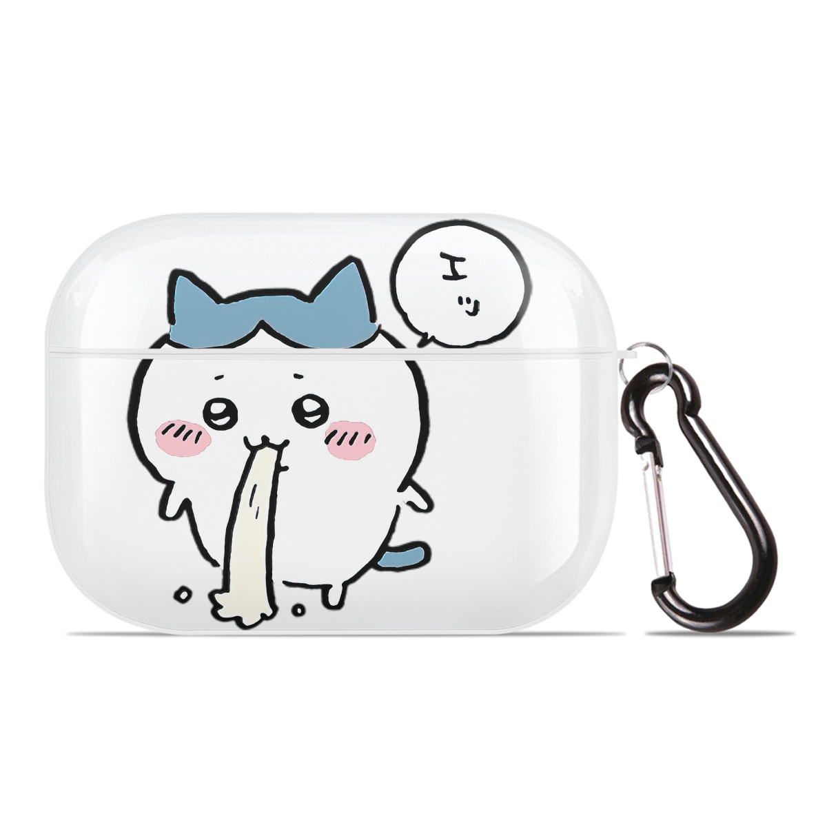 （画像用） ちいかわ ハチワレ Chii-kawa hachiware 【AirPods Pro用】ハードシェル保護ケース 耐衝撃・防指紋・カラビナ付き商品仕様