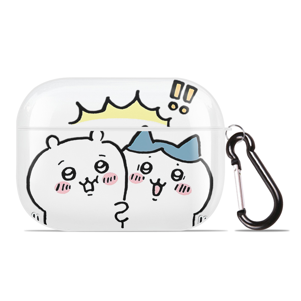 （画像用） ちいかわ ハチワレ Chii-kawa hachiware 【AirPods Pro用】ハードシェル保護ケース 耐衝撃・防指紋・カラビナ付き商品仕様