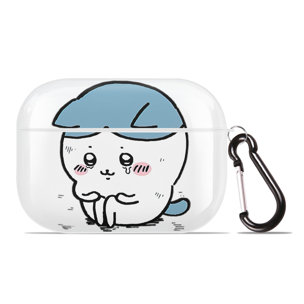 （画像用） ちいかわ ハチワレ Chii-kawa hachiware 【AirPods Pro用】ハードシェル保護ケース 耐衝撃・防指紋・カラビナ付き商品仕様