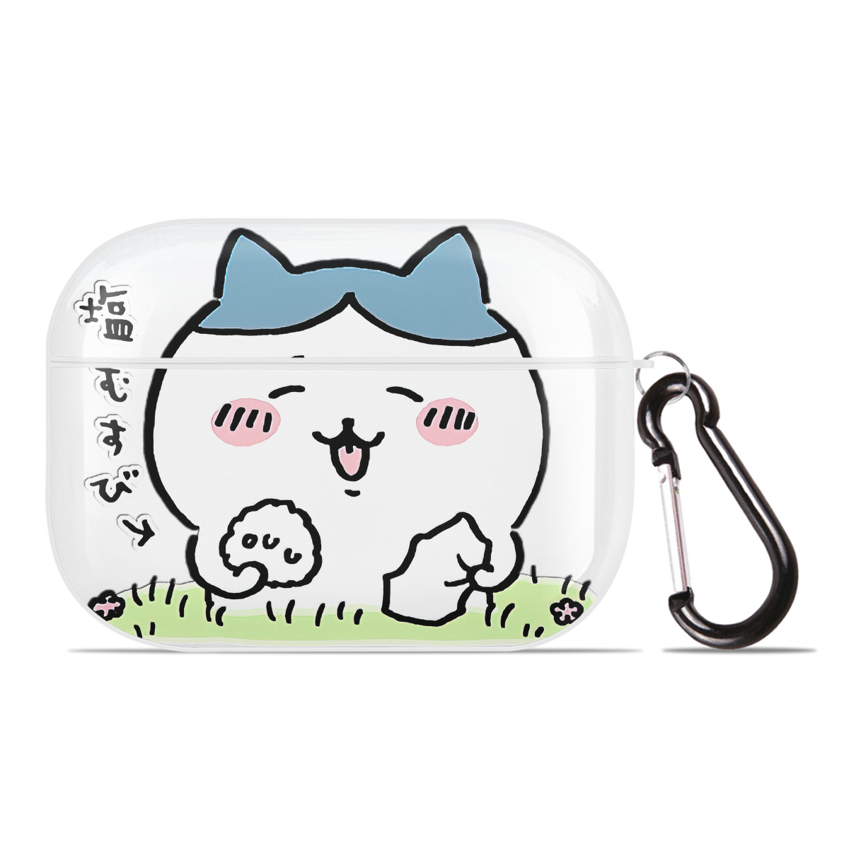 （画像用） ちいかわ ハチワレ Chii-kawa hachiware 【AirPods Pro用】ハードシェル保護ケース 耐衝撃・防指紋・カラビナ付き商品仕様