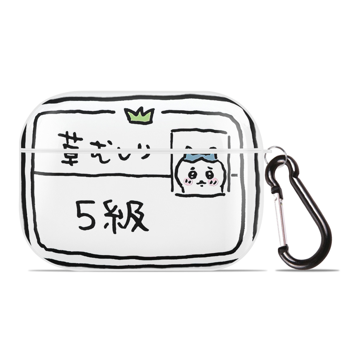 （画像用） ちいかわ ハチワレ Chii-kawa hachiware 【AirPods Pro用】ハードシェル保護ケース 耐衝撃・防指紋・カラビナ付き商品仕様